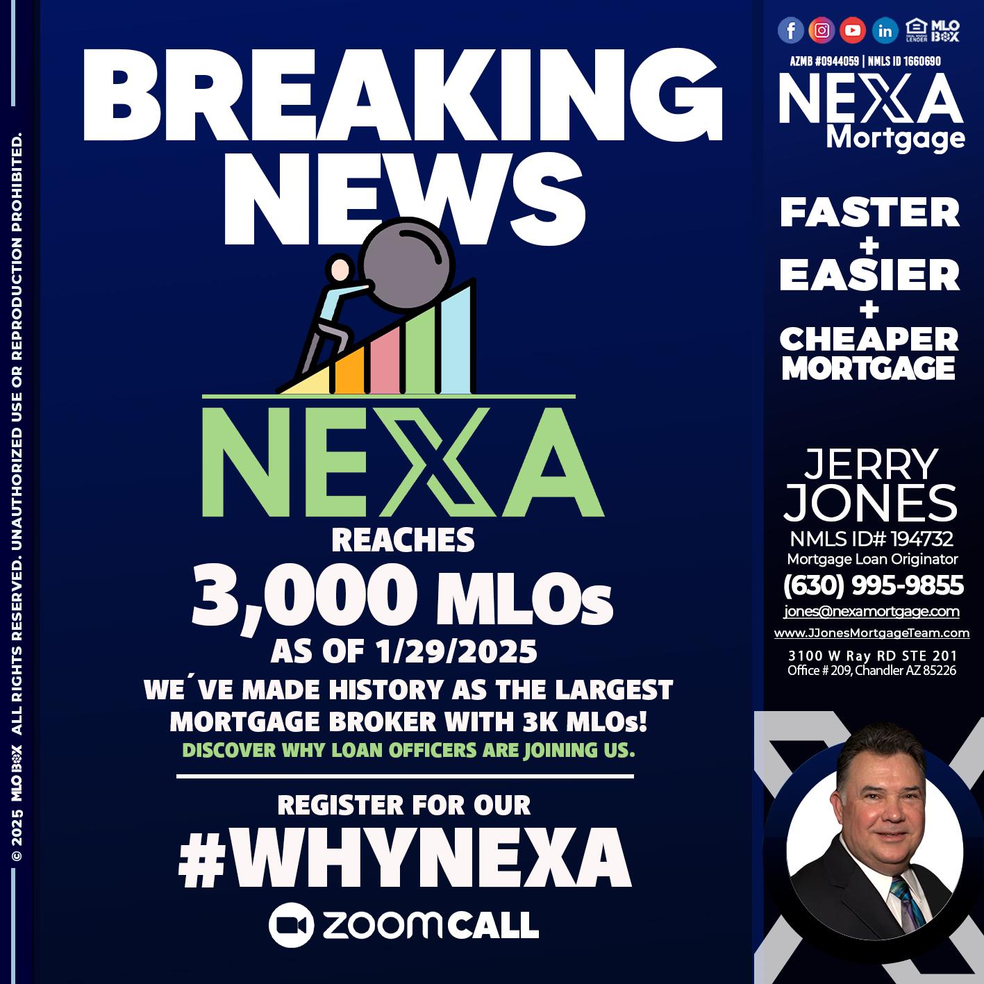 BREAKING NEWS - Jerry Jones -Mortgage Loan Originator