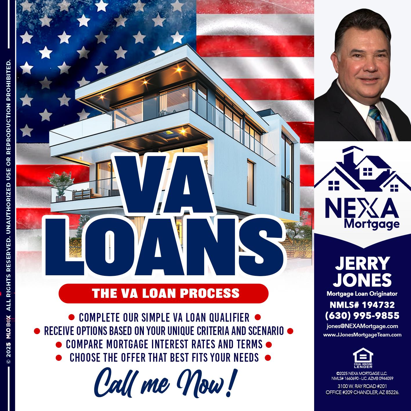 VA LOANS - Jerry Jones -Mortgage Loan Originator