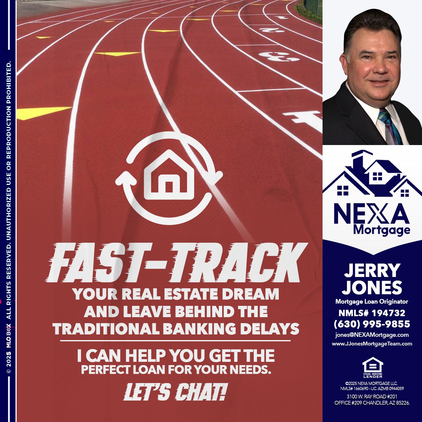 FAST TRACK - Jerry Jones -Mortgage Loan Originator