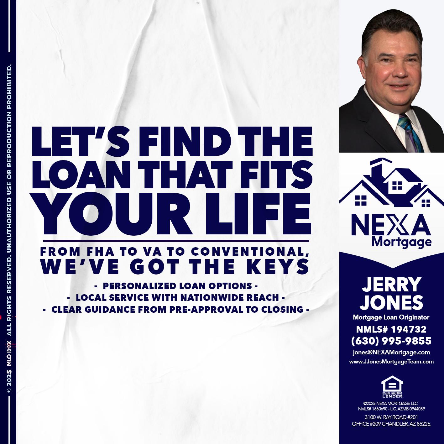 LETS FIND - Jerry Jones -Mortgage Loan Originator