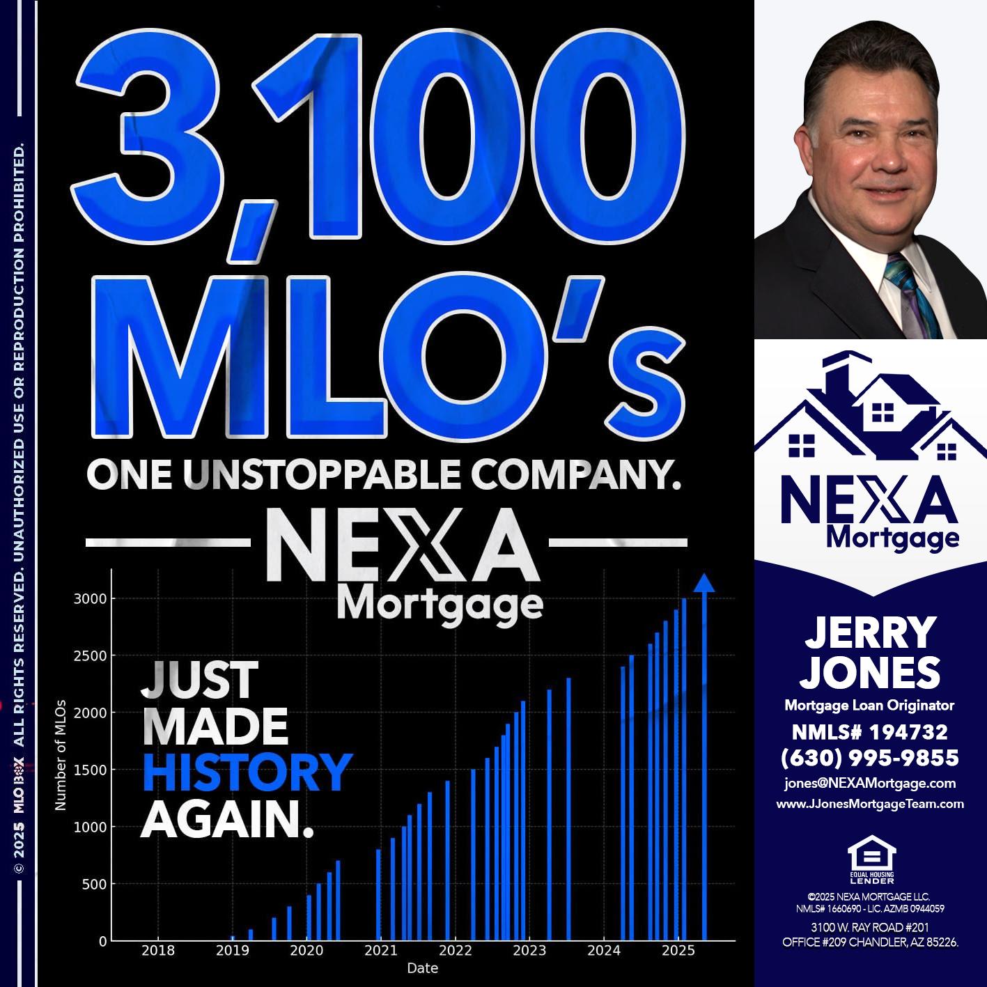 3,100 MLO´s - Jerry Jones -Mortgage Loan Originator
