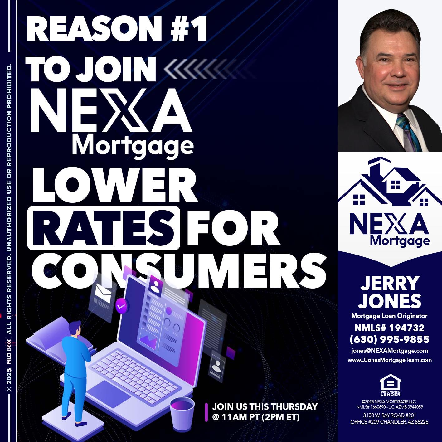 REASON 1 - Jerry Jones -Mortgage Loan Originator