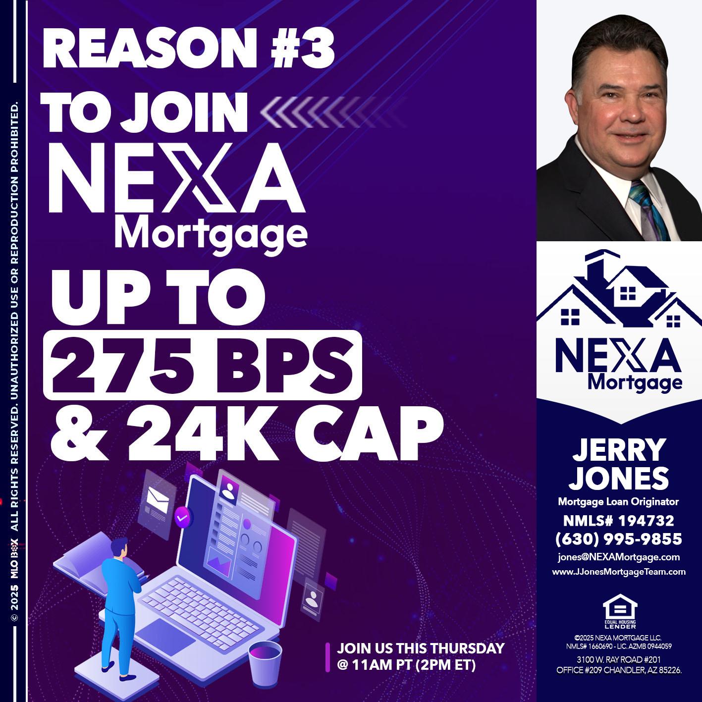 REASON 3 - Jerry Jones -Mortgage Loan Originator