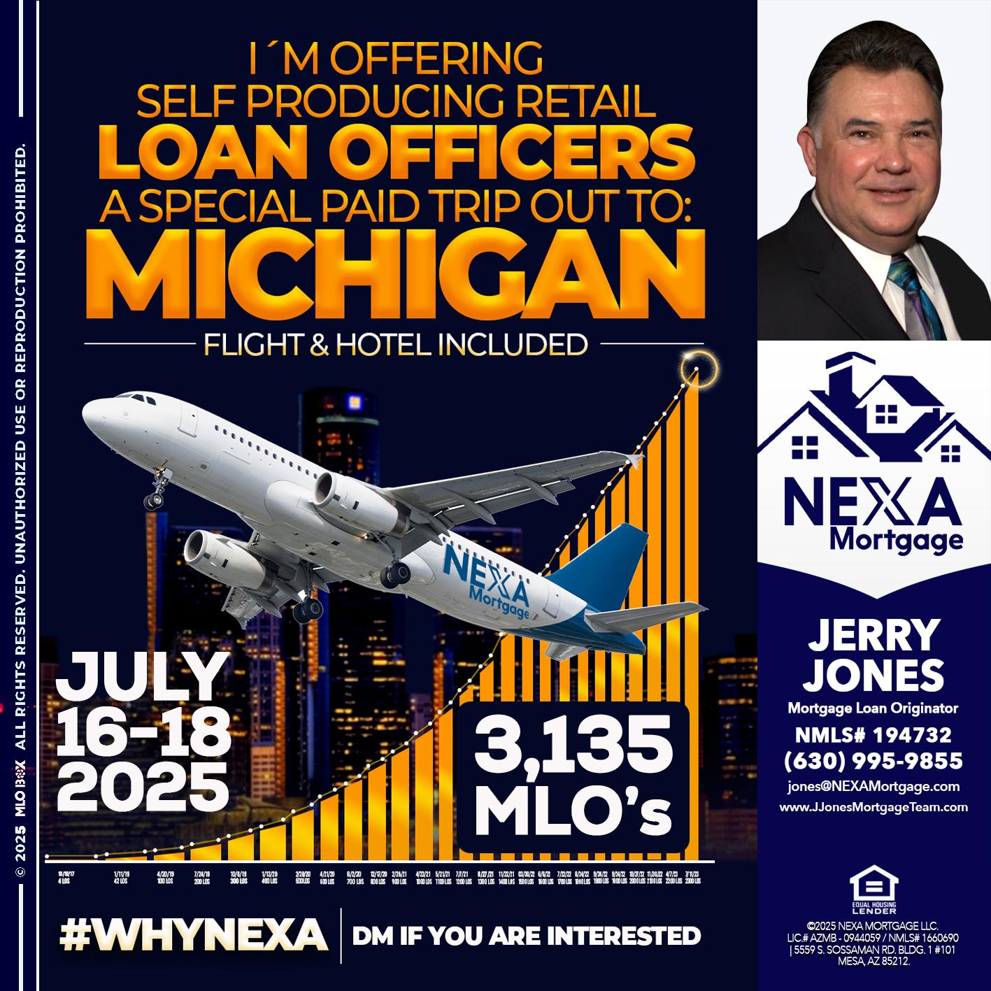 MICHIGAN TRIP - Jerry Jones -Mortgage Loan Originator