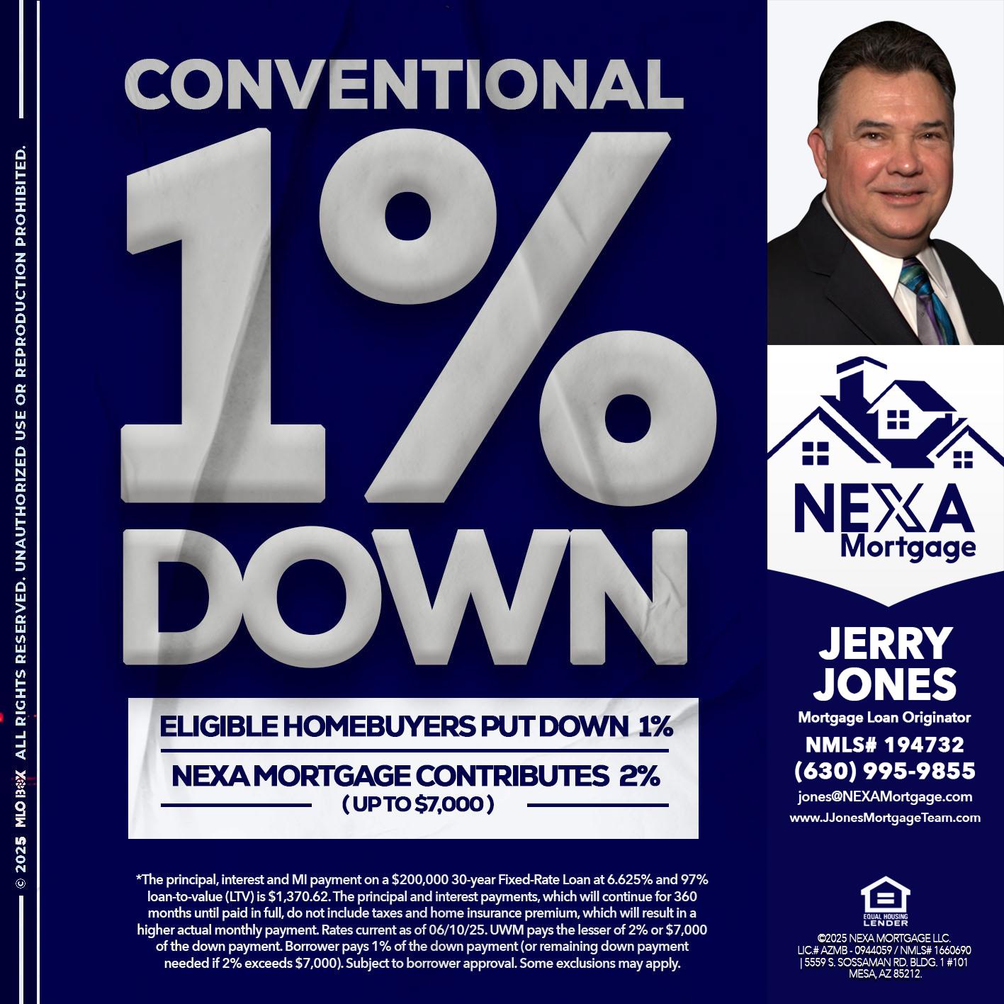 CONVENTIONAL - Jerry Jones -Mortgage Loan Originator