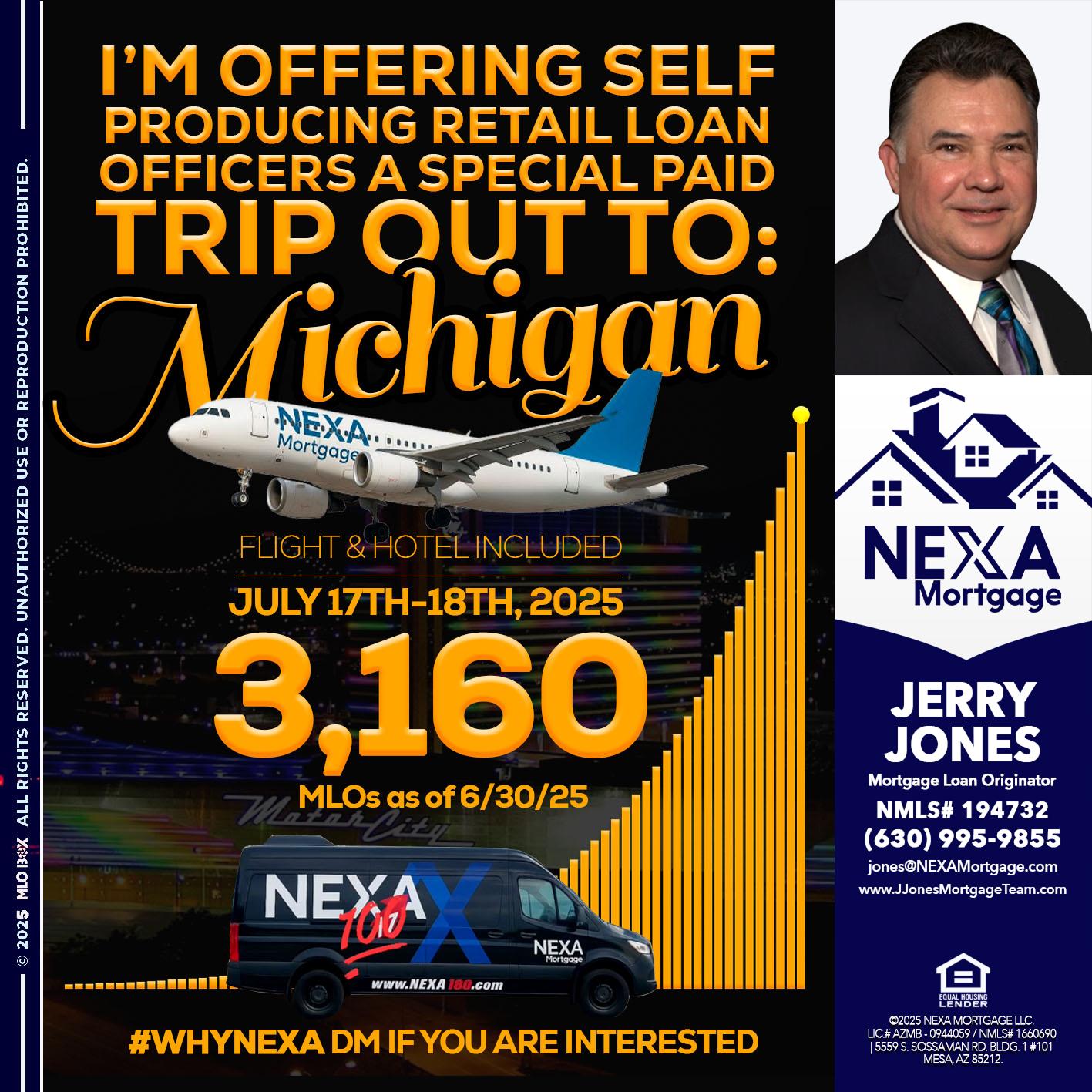 MICHIGAN TRIP - Jerry Jones -Mortgage Loan Originator