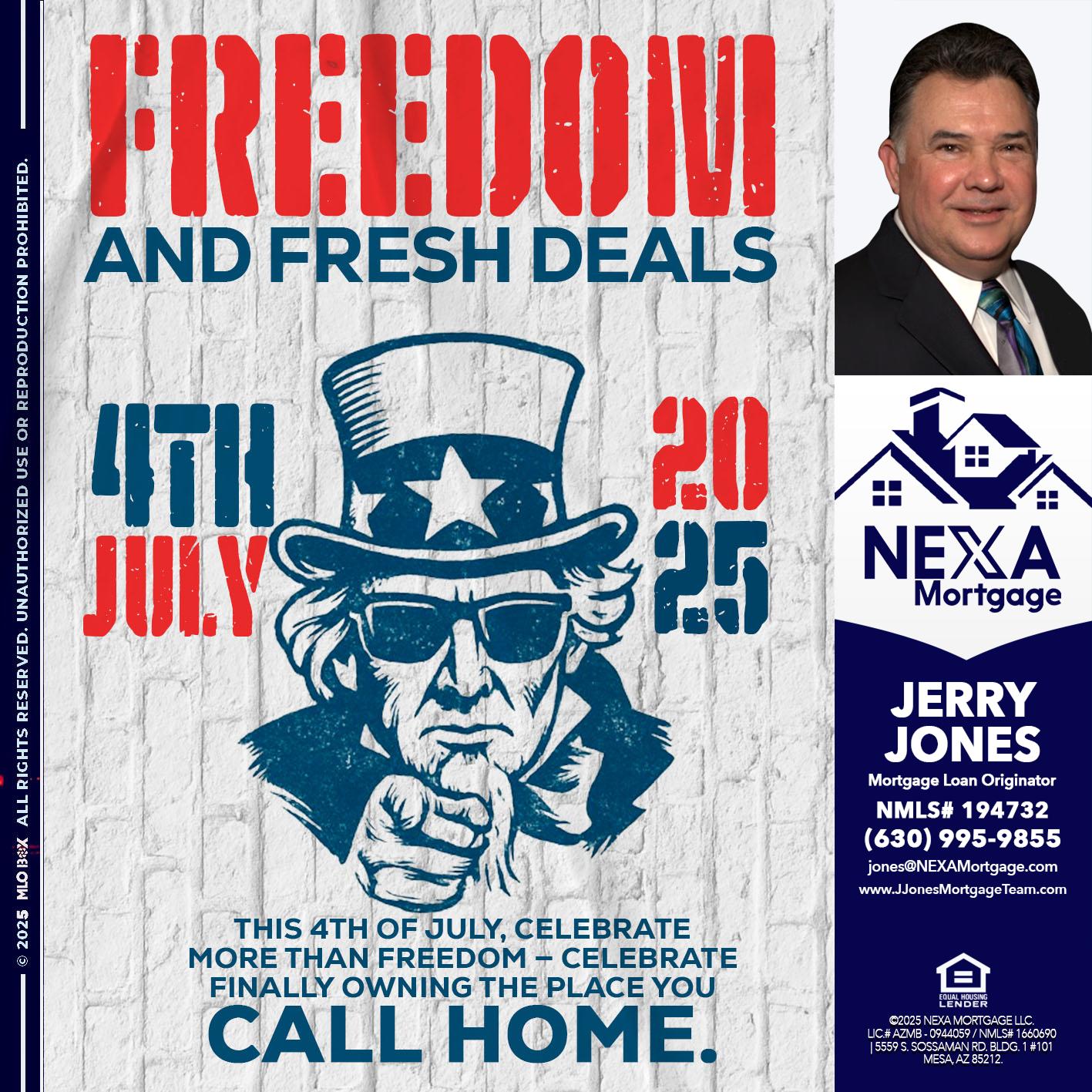 FREEDOM - Jerry Jones -Mortgage Loan Originator