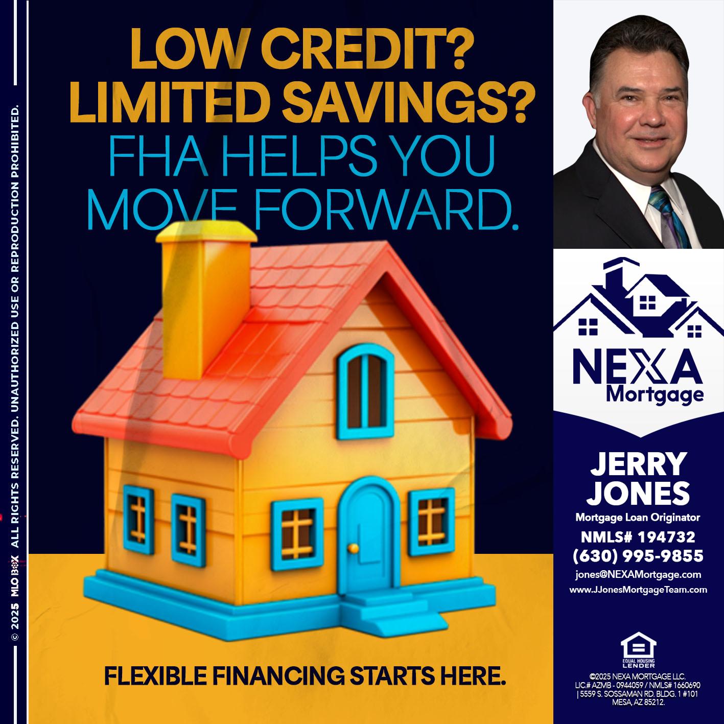 LOW CREDIT? - Jerry Jones -Mortgage Loan Originator