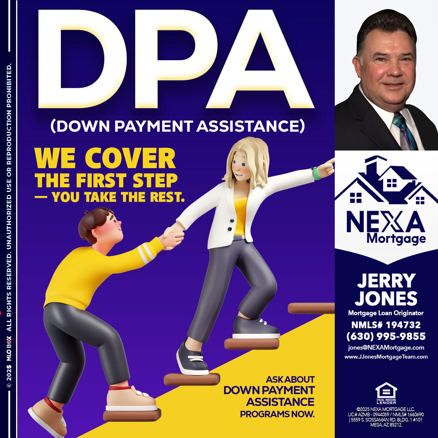 DPA LOANS - Jerry Jones -Mortgage Loan Originator