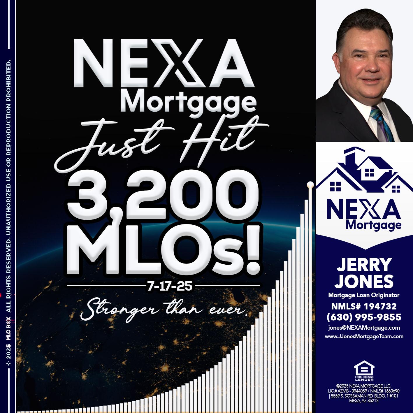 3200 MLOs - Jerry Jones -Mortgage Loan Originator