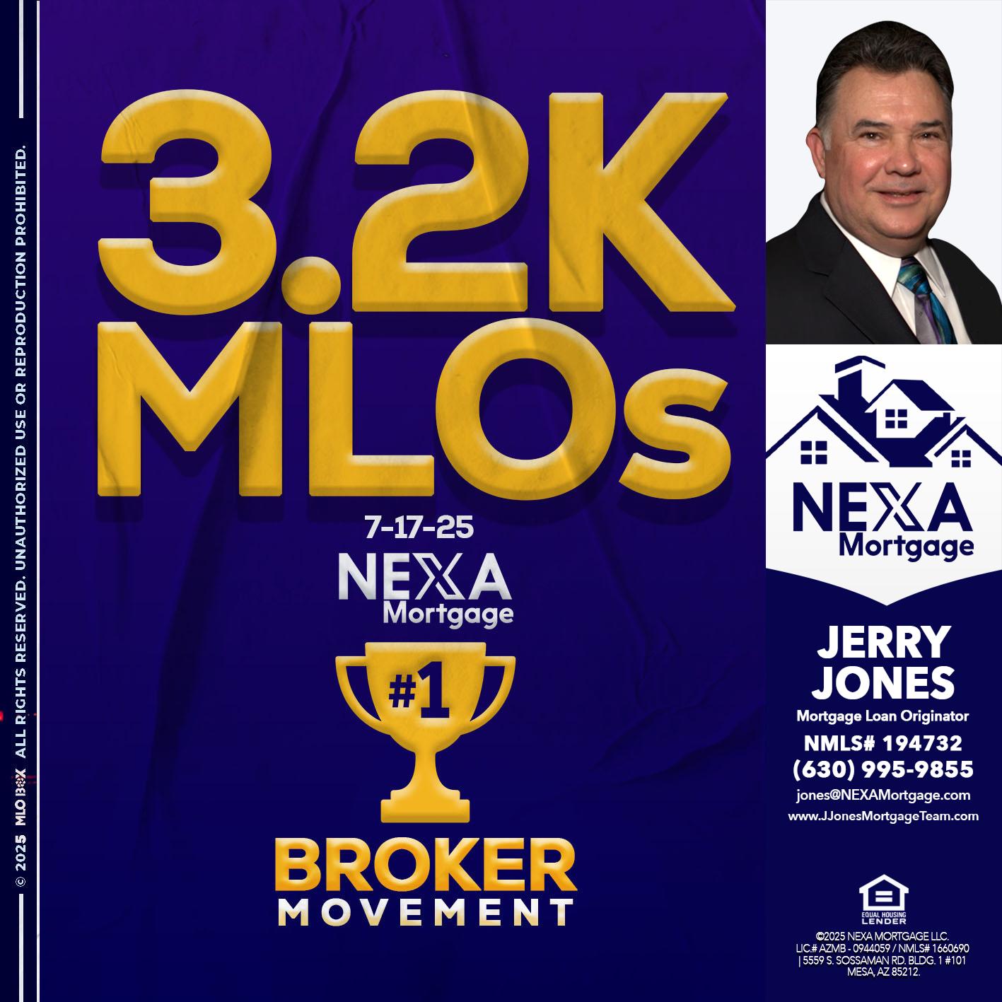 3.2K MLOs - Jerry Jones -Mortgage Loan Originator