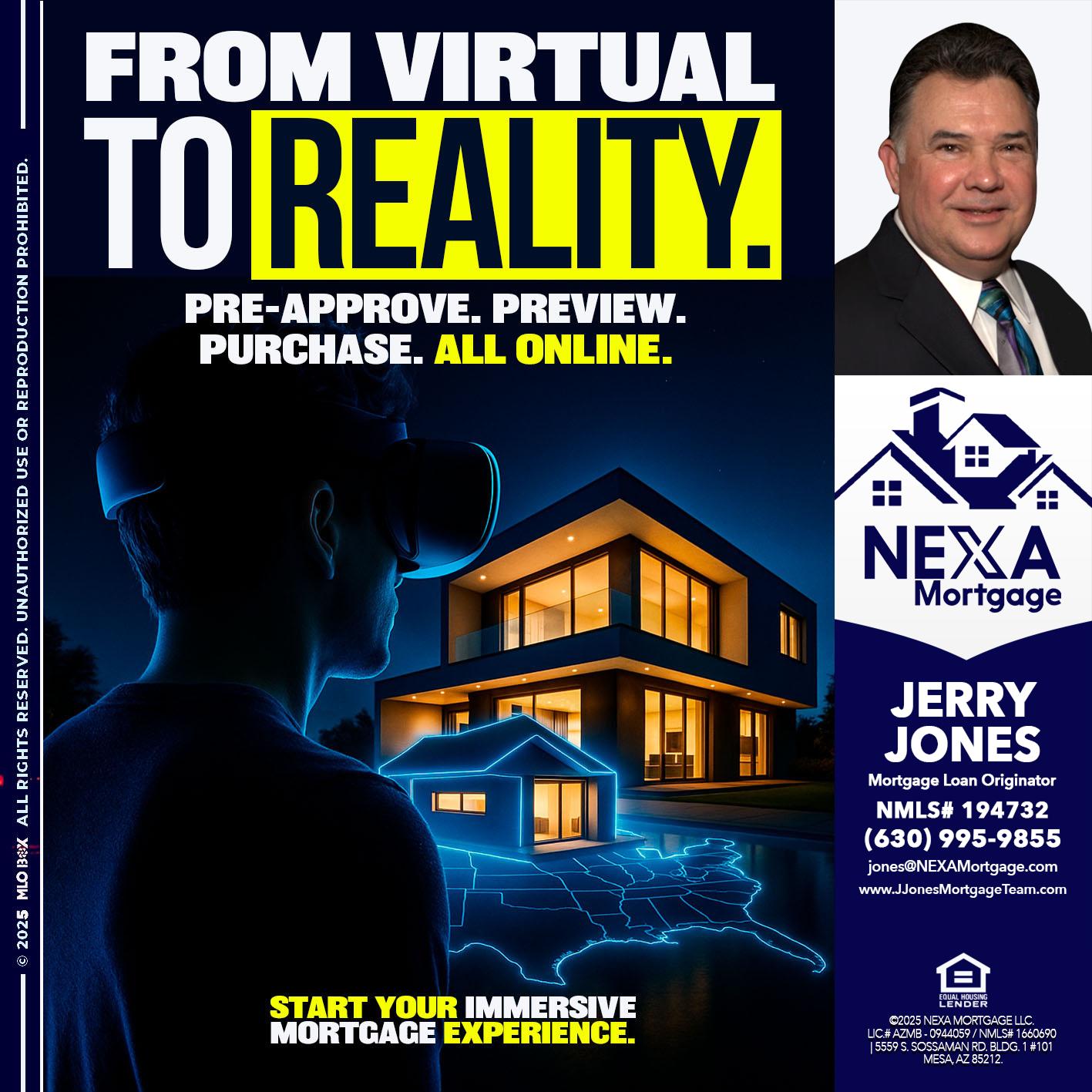 FROM VIRTUAL - Jerry Jones -Mortgage Loan Originator