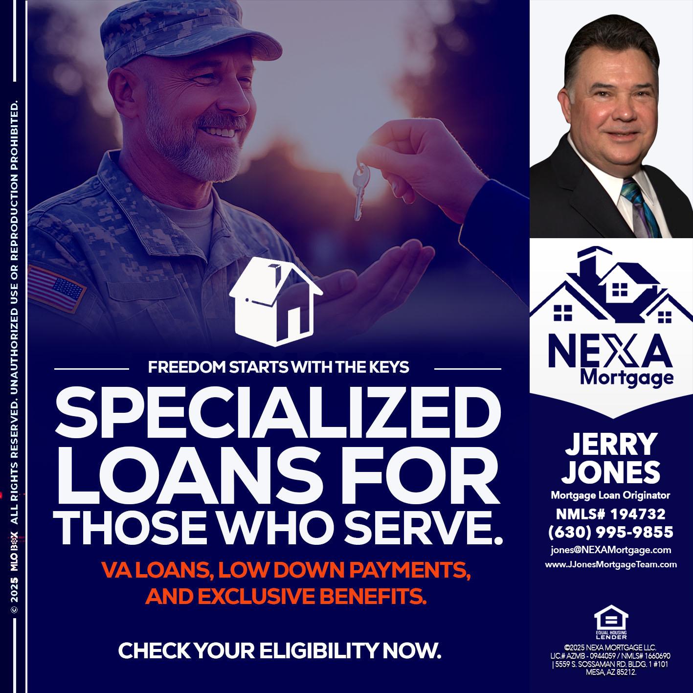 SPECIALIZED LOANS - Jerry Jones -Mortgage Loan Originator