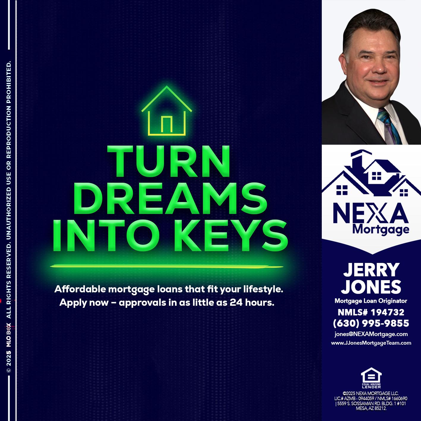 turn dreams - Jerry Jones -Mortgage Loan Originator