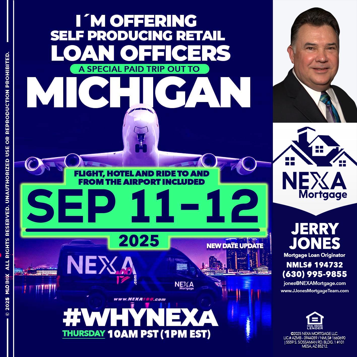 MICHIGAN TRIP - Jerry Jones -Mortgage Loan Originator