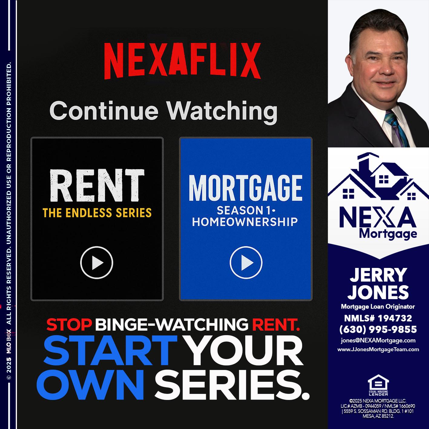 NEXAFLIX - Jerry Jones -Mortgage Loan Originator
