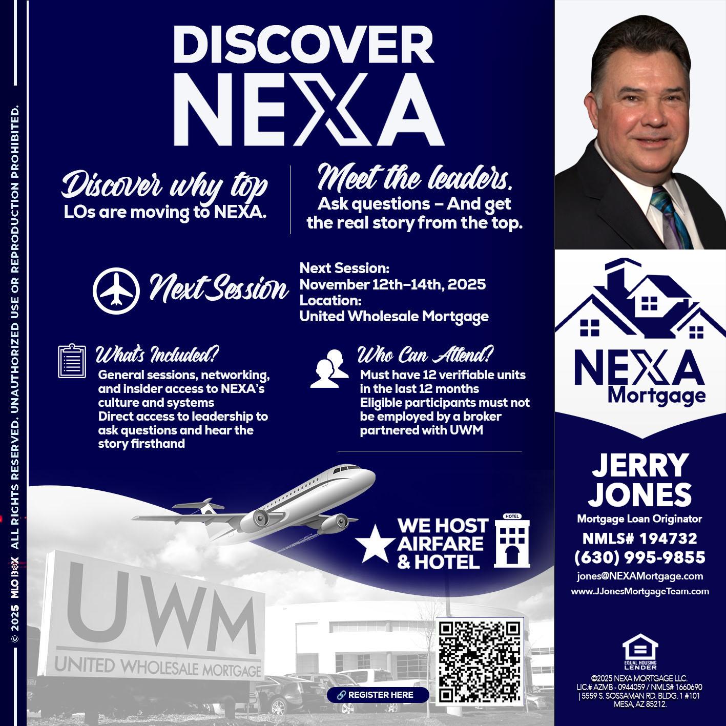 DISCOVER NEXA - Jerry Jones -Mortgage Loan Originator