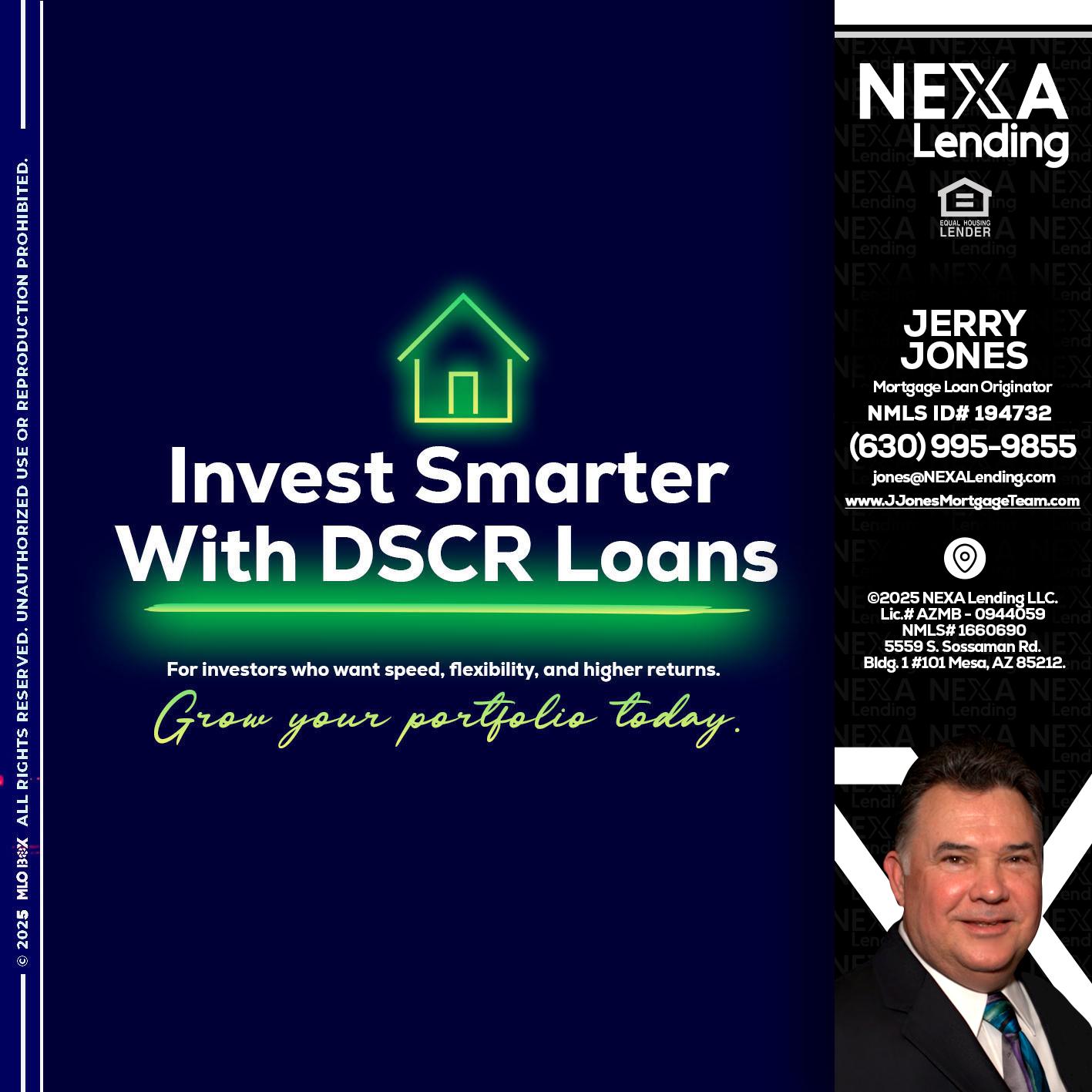 DSCR - Jerry Jones -Mortgage Loan Originator