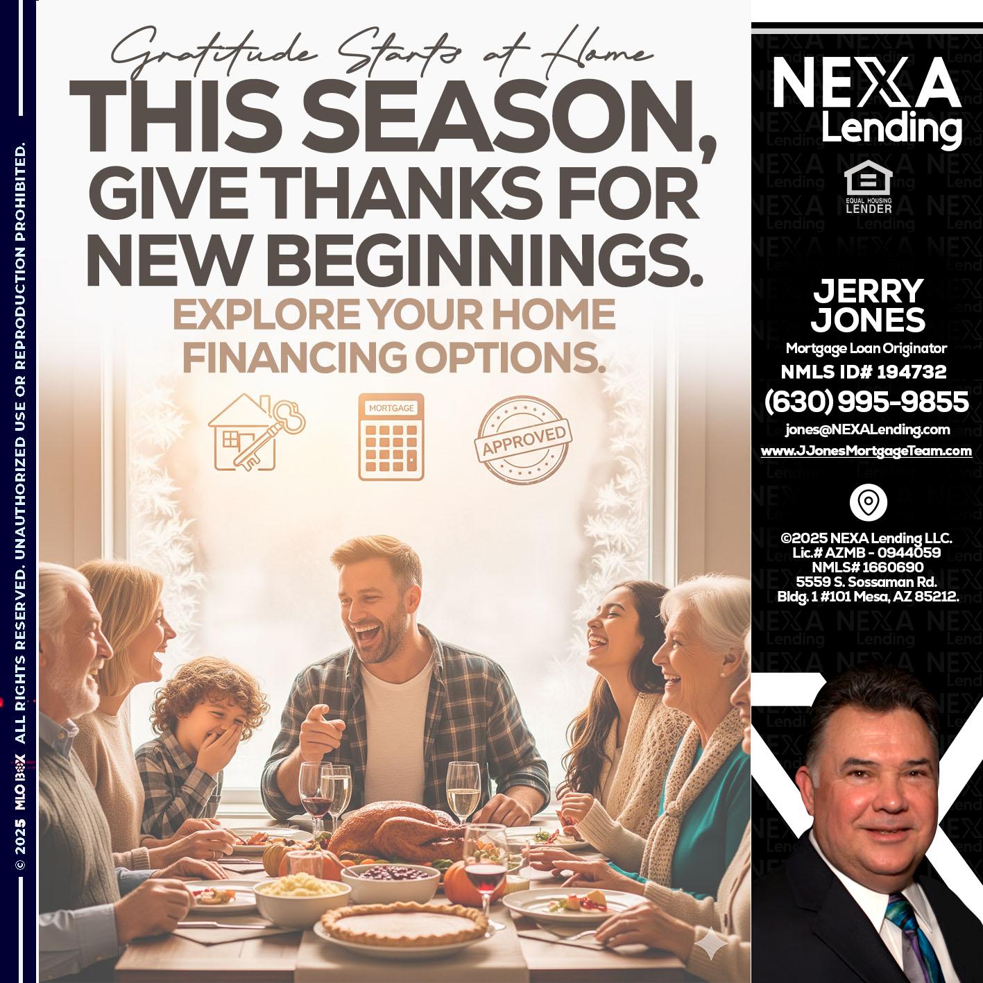 THIS SEASON - Jerry Jones -Mortgage Loan Originator