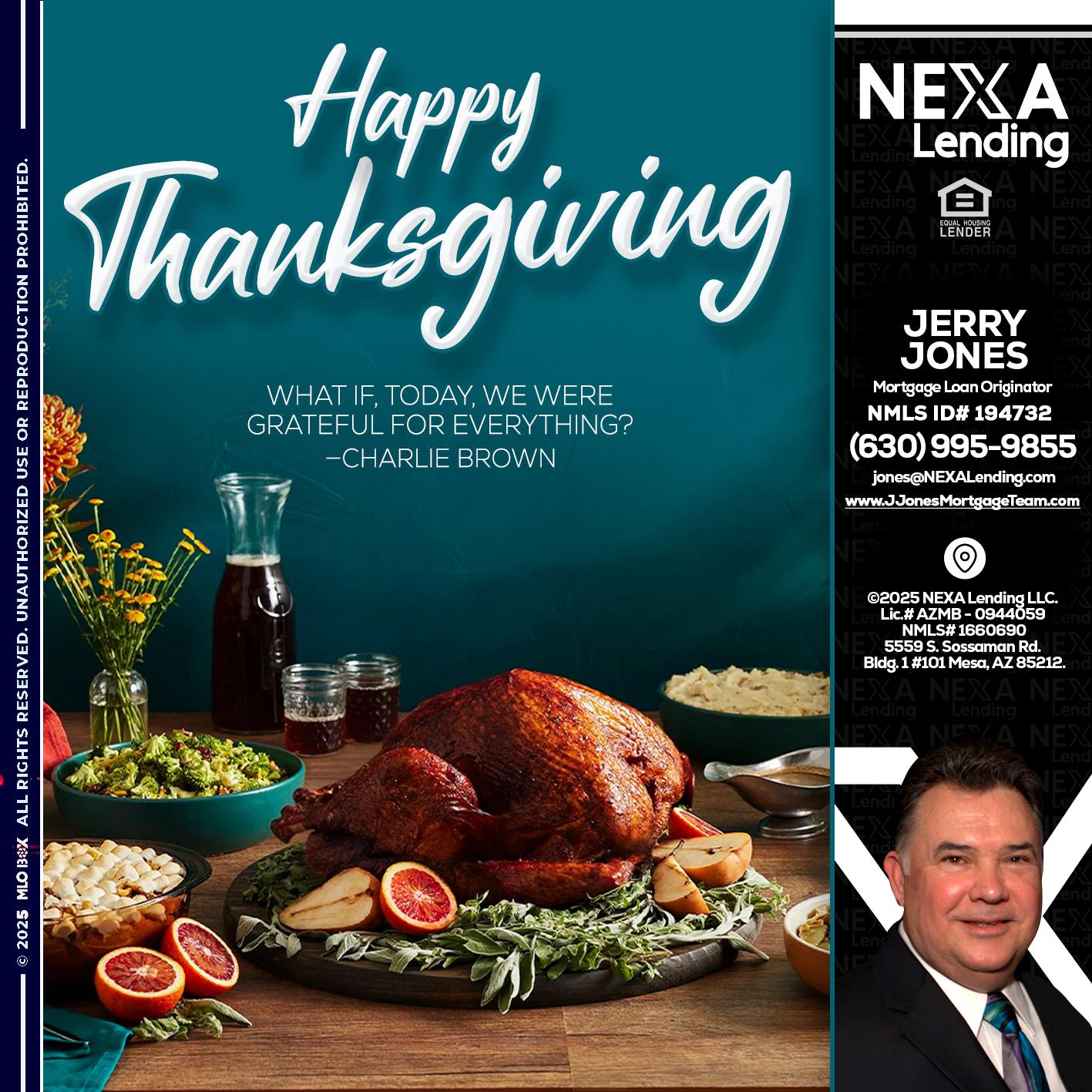 happy Thanksgiving - Jerry Jones -Mortgage Loan Originator