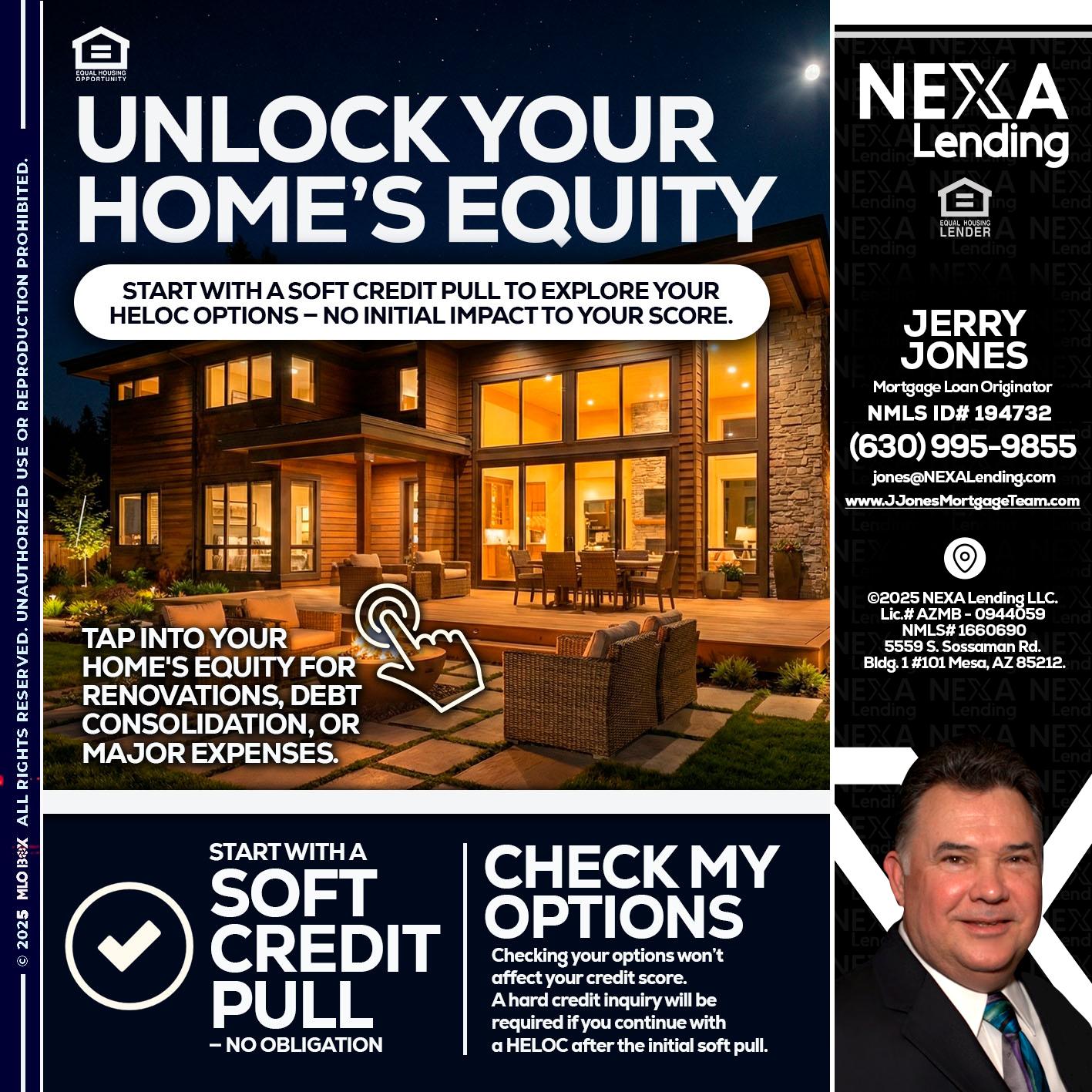 UNLOCK YOUR HOMES - Jerry Jones -Mortgage Loan Originator