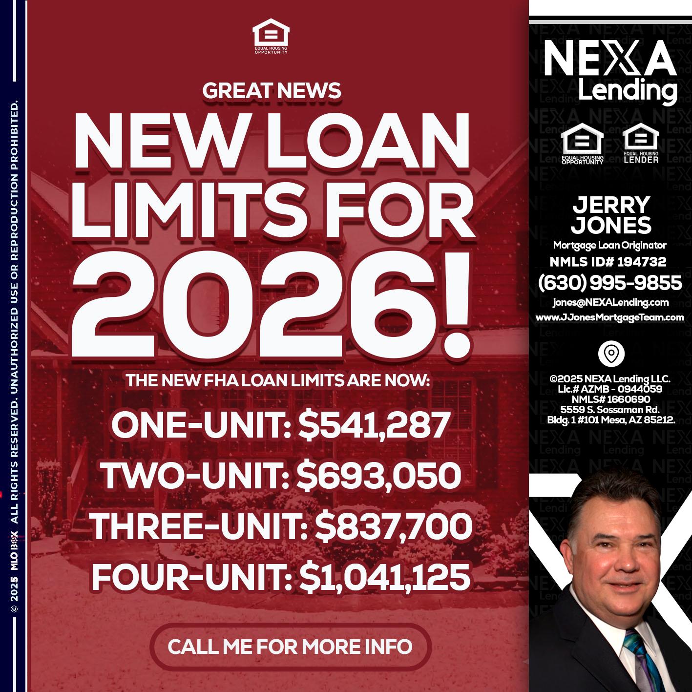 loan limits - Jerry Jones -Mortgage Loan Originator