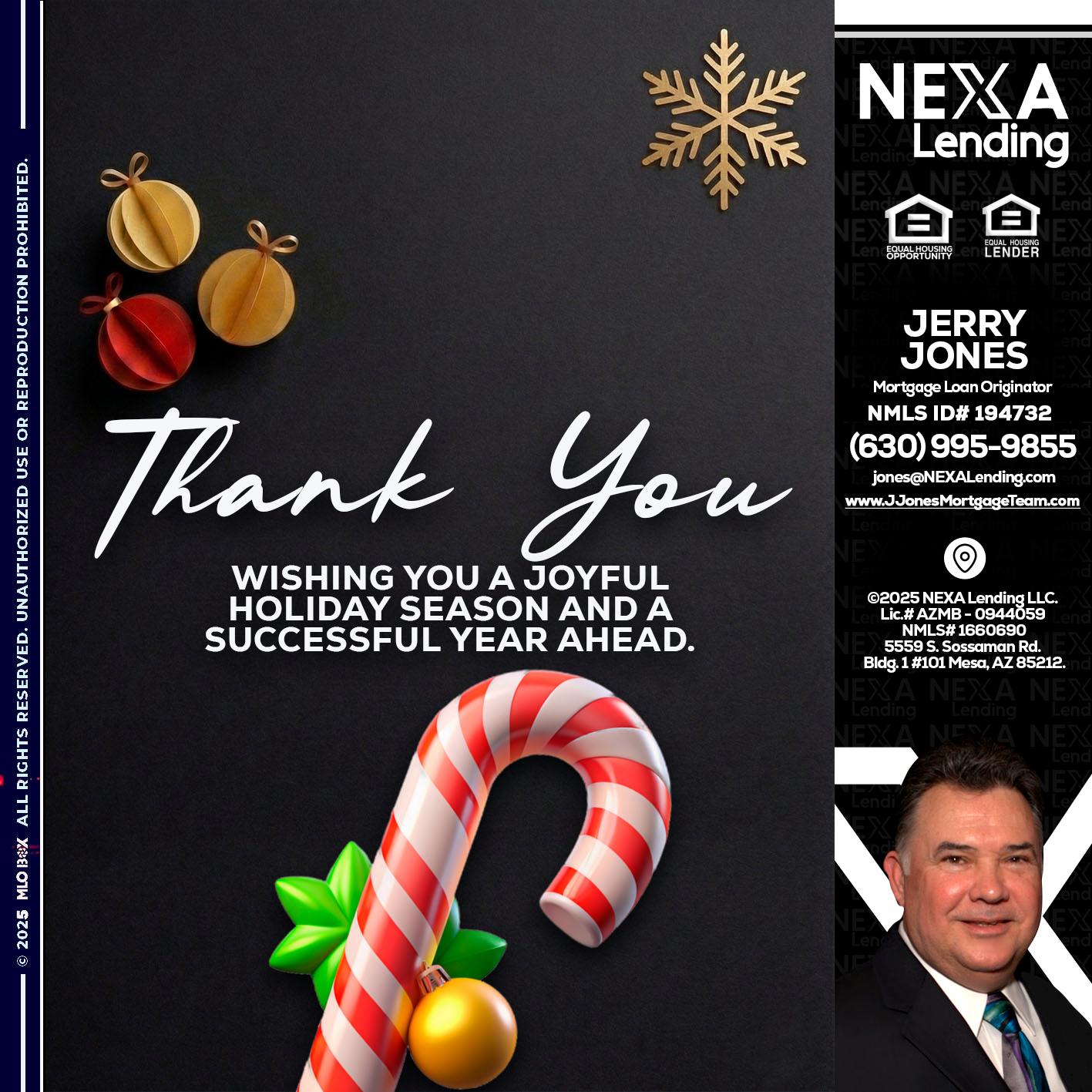 THANK YOU - Jerry Jones -Mortgage Loan Originator