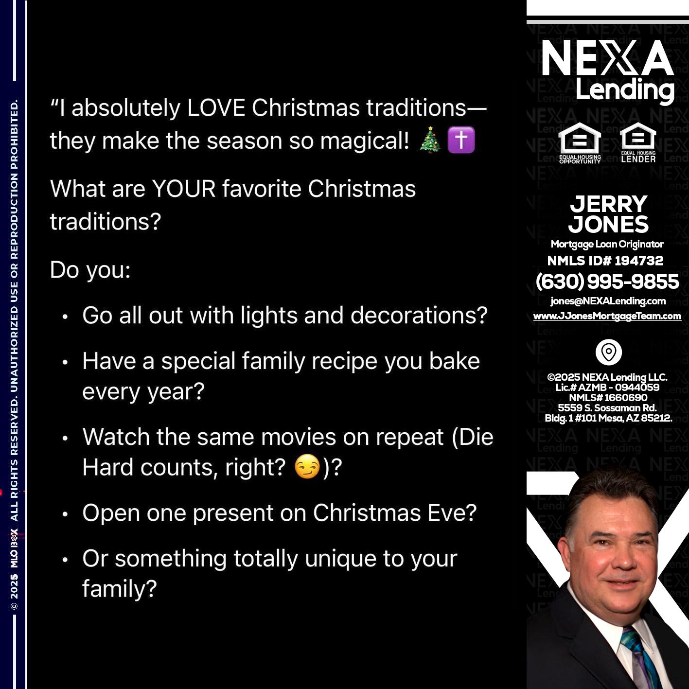 I love christmas - Jerry Jones -Mortgage Loan Originator