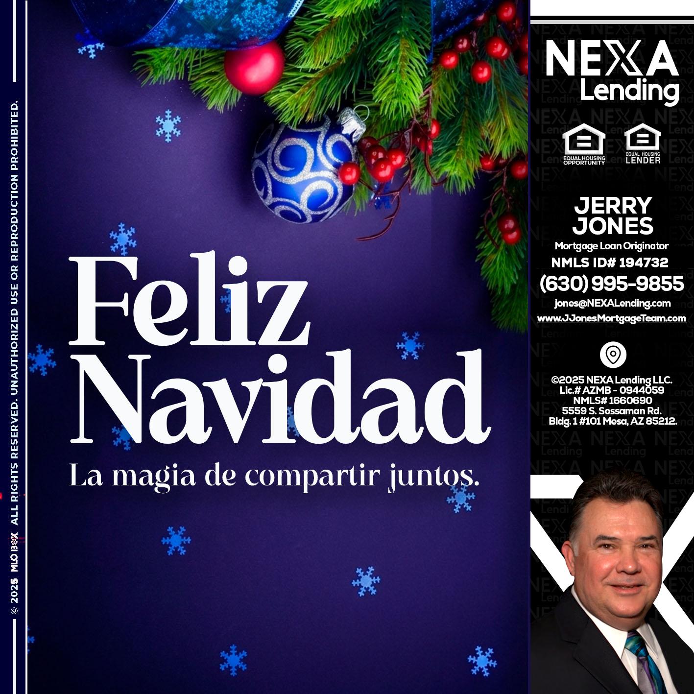FELIZ NAVIDAD - Jerry Jones -Mortgage Loan Originator