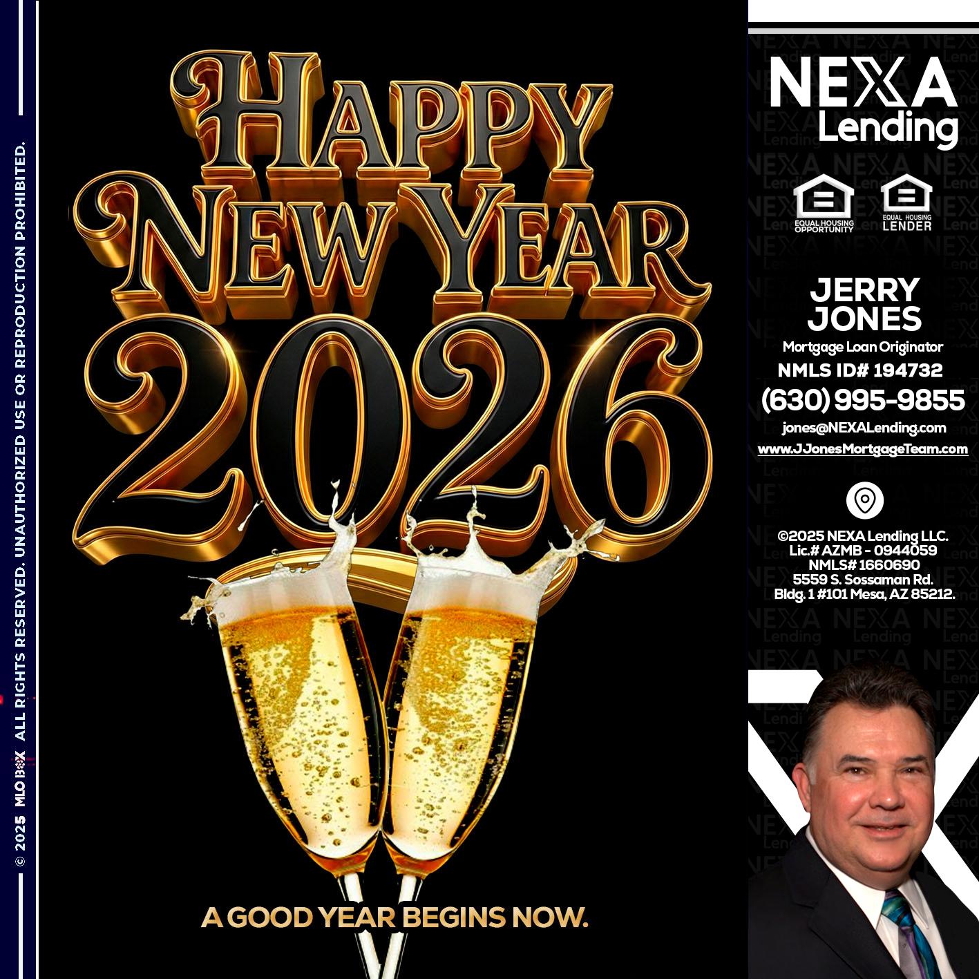 happy new year 2026 - Jerry Jones -Mortgage Loan Originator