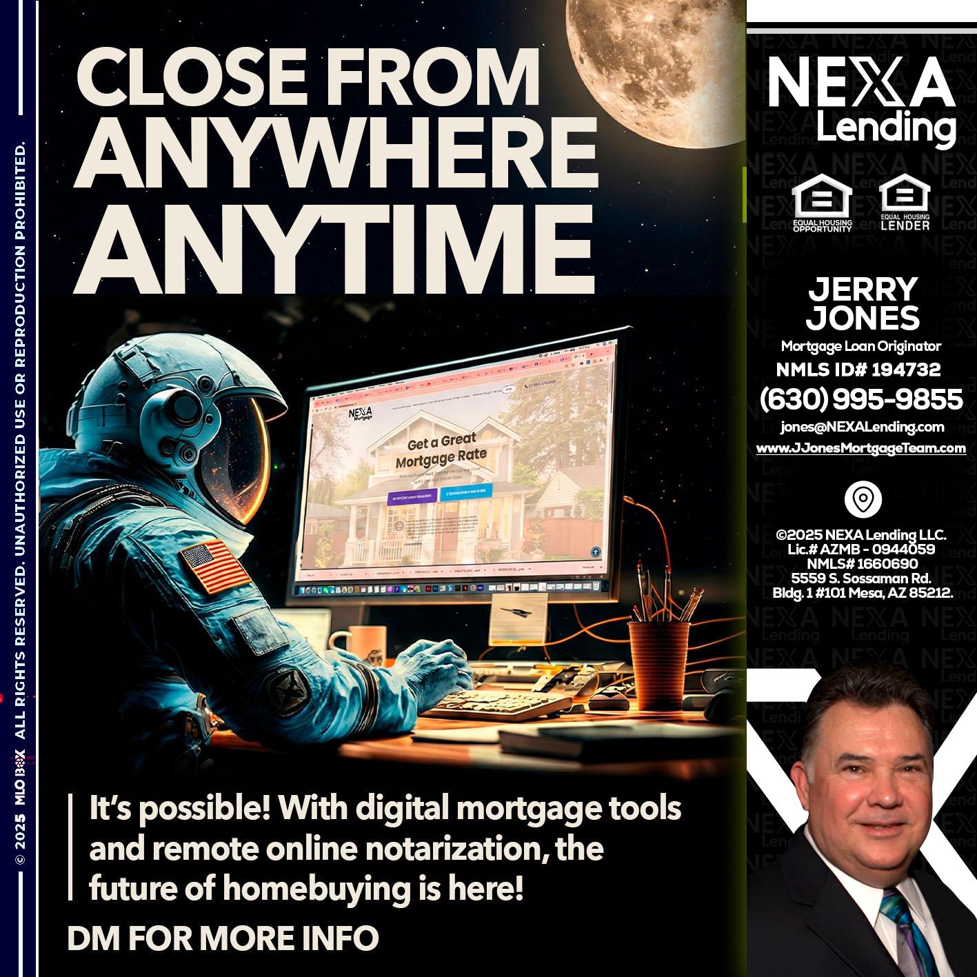 close from - Jerry Jones -Mortgage Loan Originator