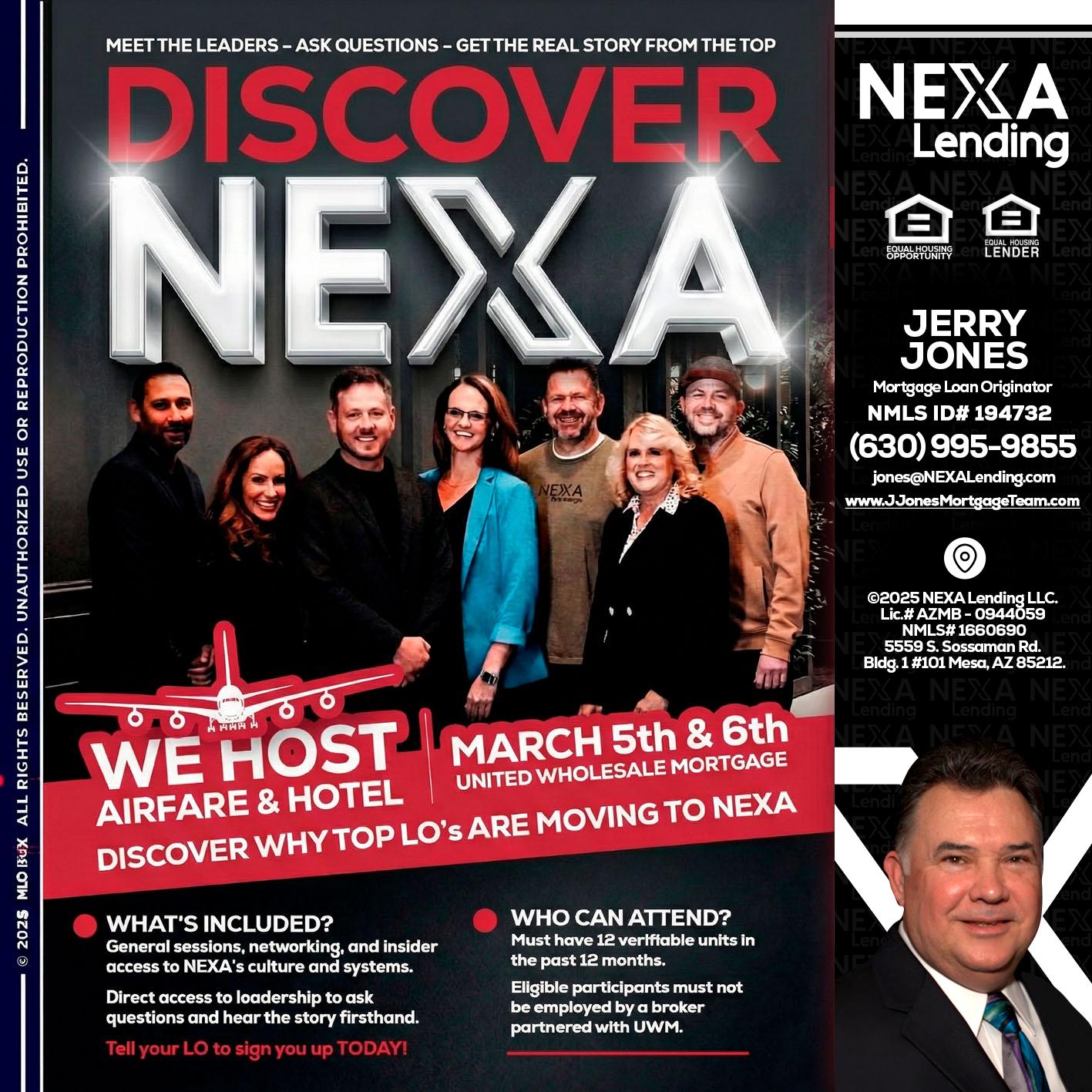 DISCOVER NEXA - Jerry Jones -Mortgage Loan Originator