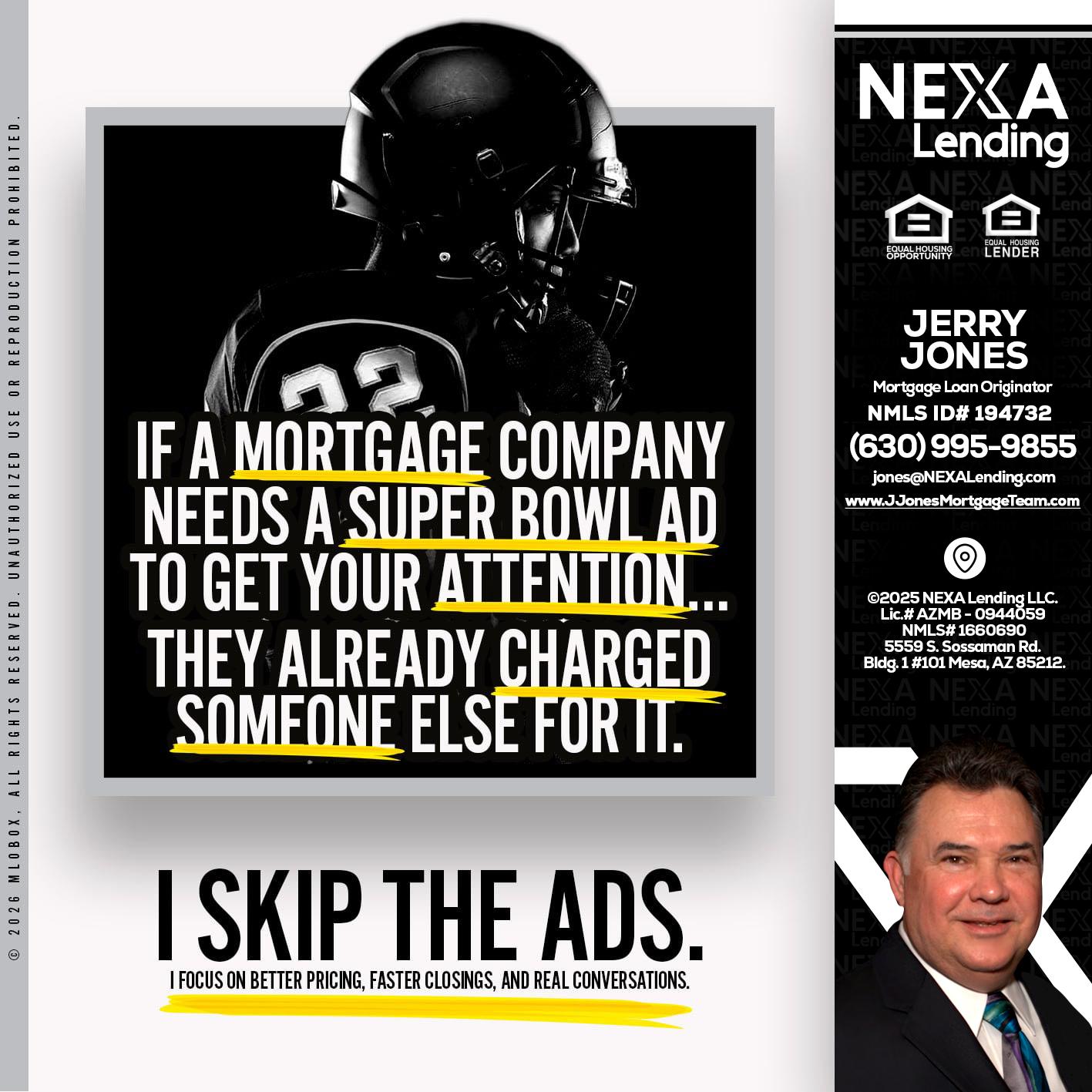if a mortgage ad - Jerry Jones -Mortgage Loan Originator
