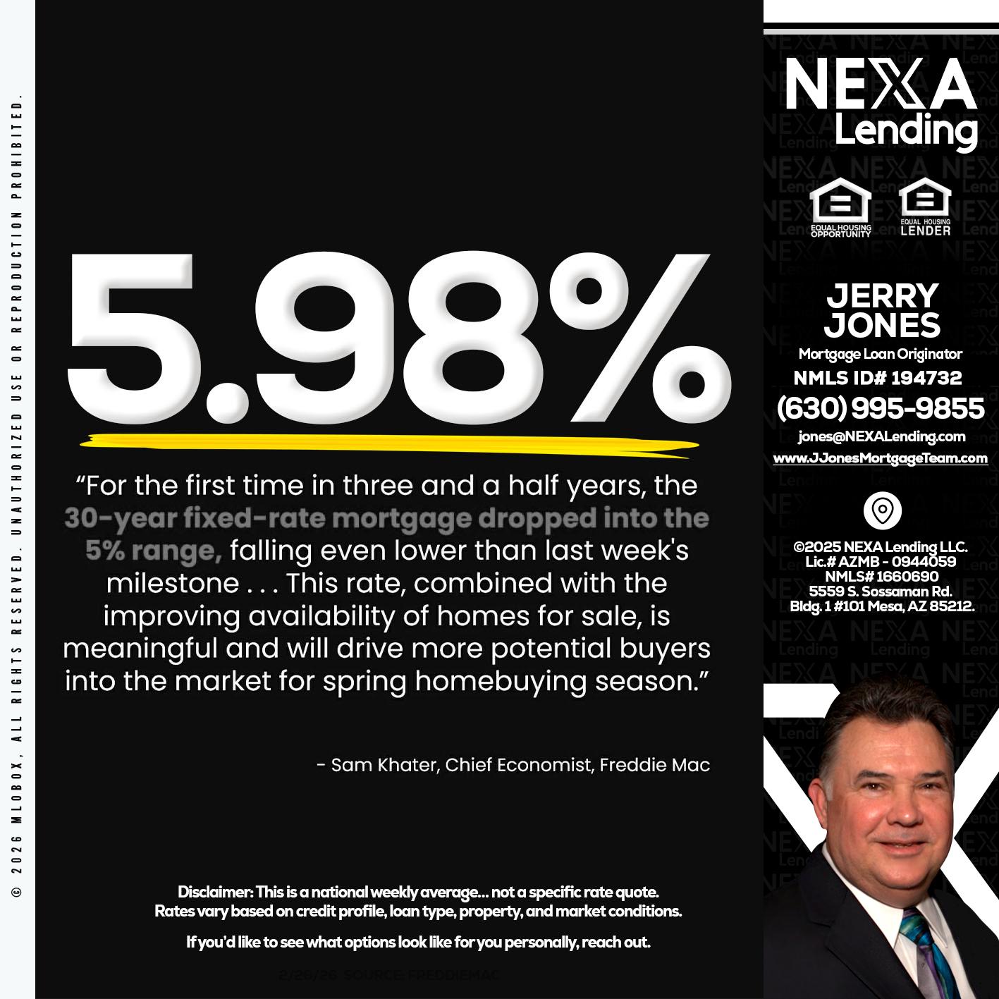 5.98% - Jerry Jones -Mortgage Loan Originator