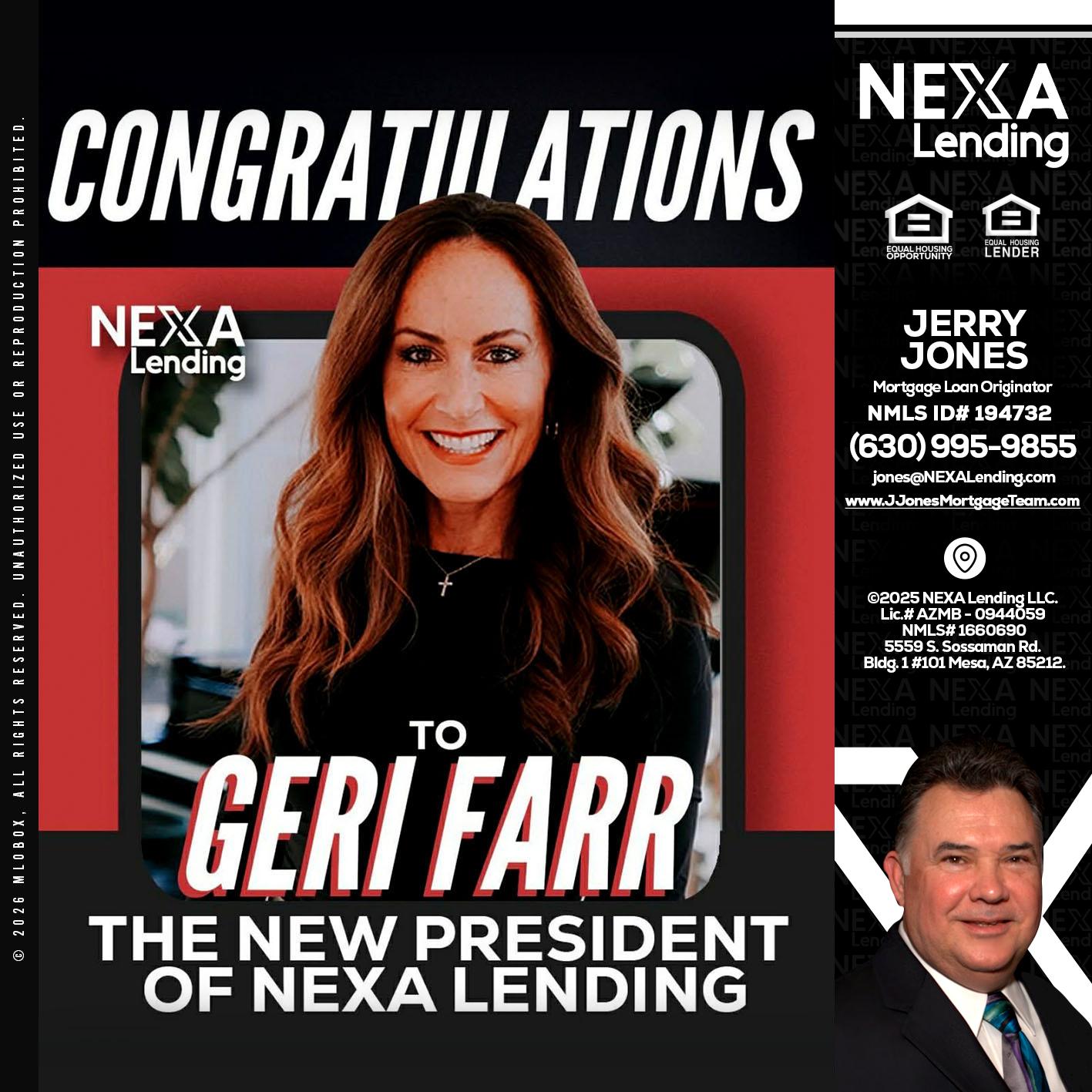 CONGRATULATIONS - Jerry Jones -Mortgage Loan Originator