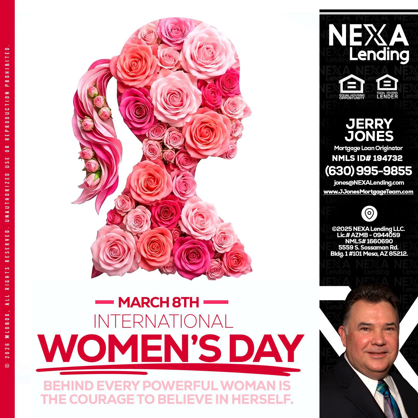 MARCH 8TH - Jerry Jones -Mortgage Loan Originator