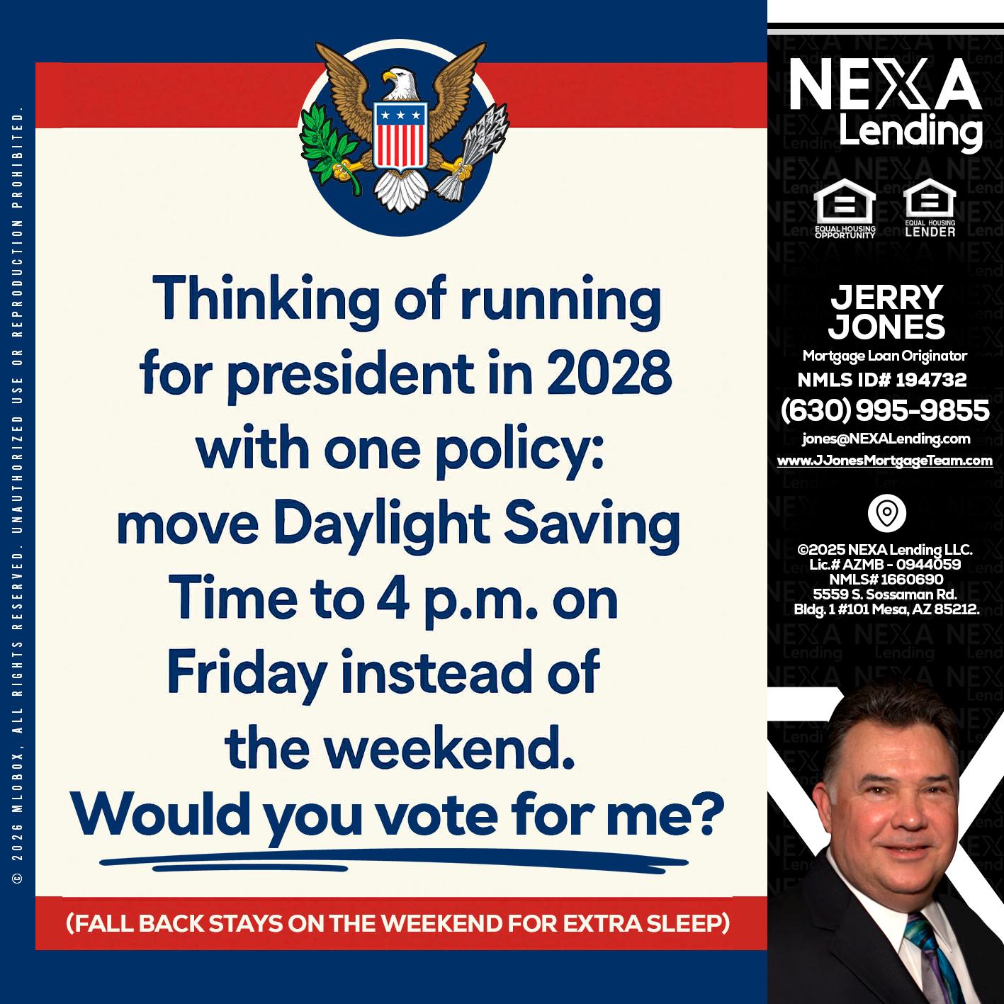 THINKING OF RUNING - Jerry Jones -Mortgage Loan Originator