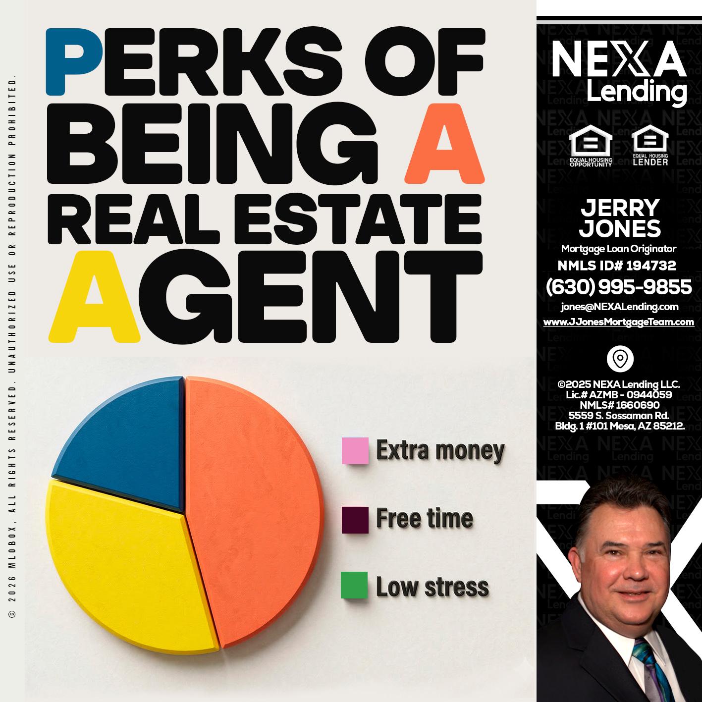 PERKS OF BEING - Jerry Jones -Mortgage Loan Originator