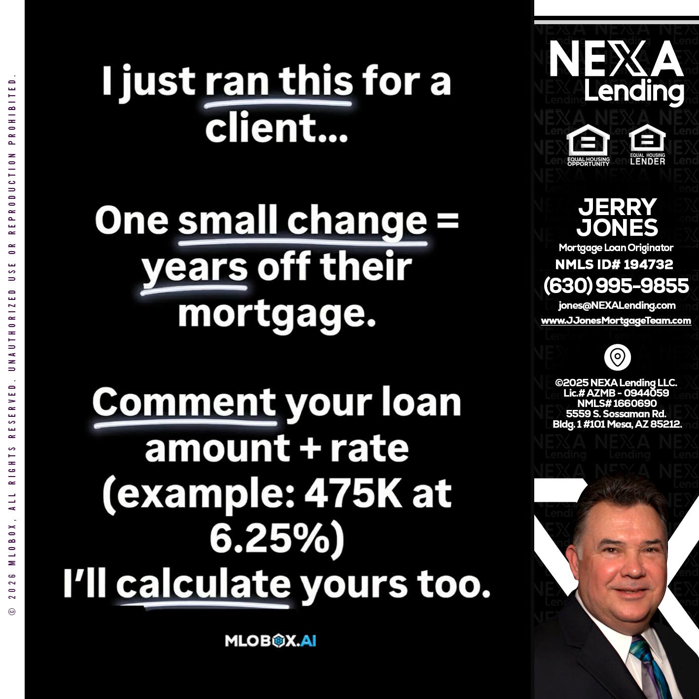 I JUST RAN - Jerry Jones -Mortgage Loan Originator