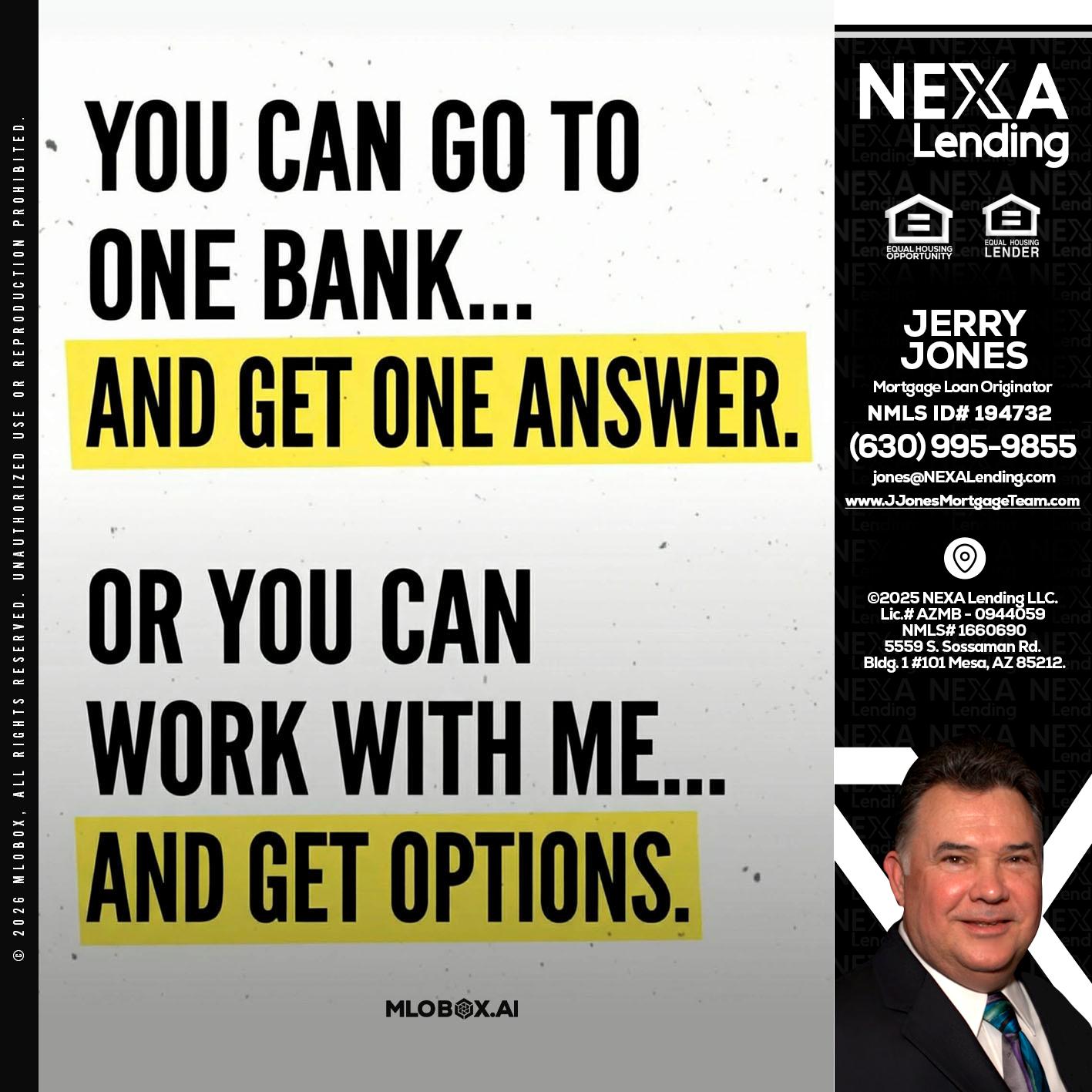 YOU CAN GO TO - Jerry Jones -Mortgage Loan Originator