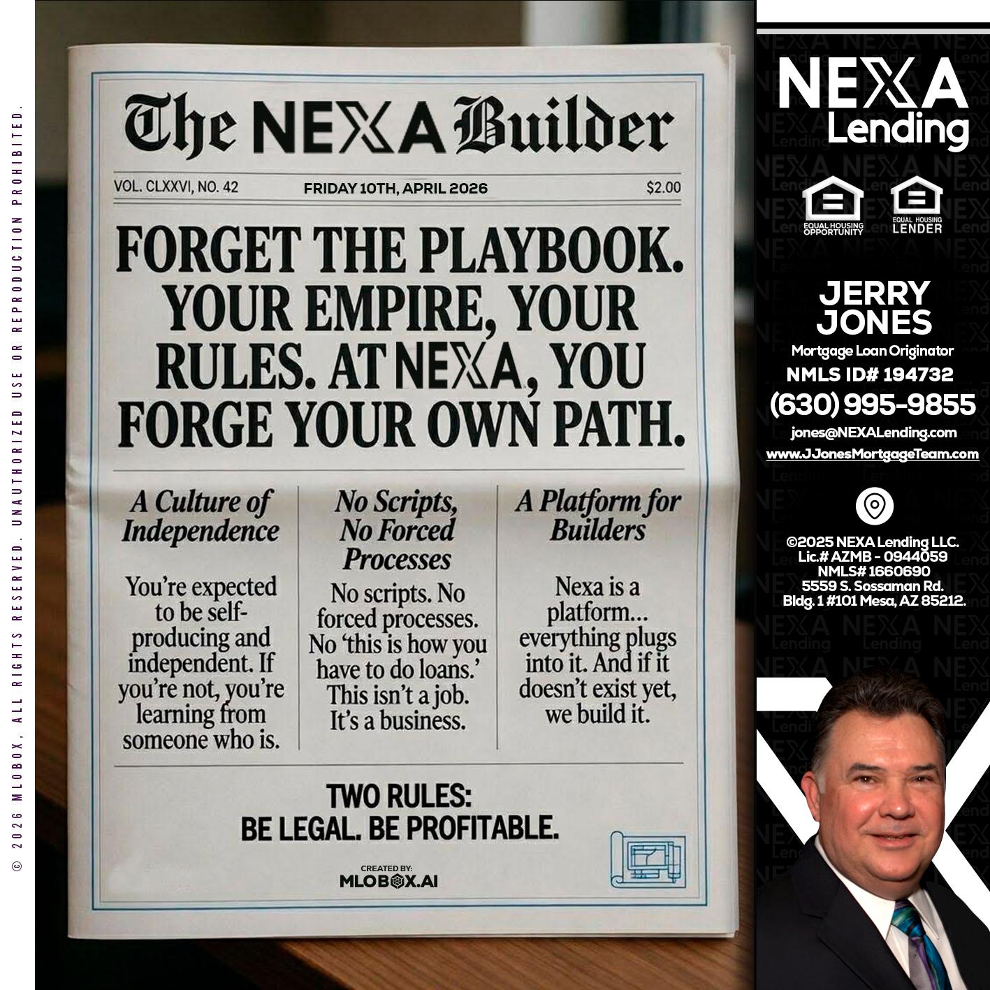 THE NEXA BUILDER - Jerry Jones -Mortgage Loan Originator