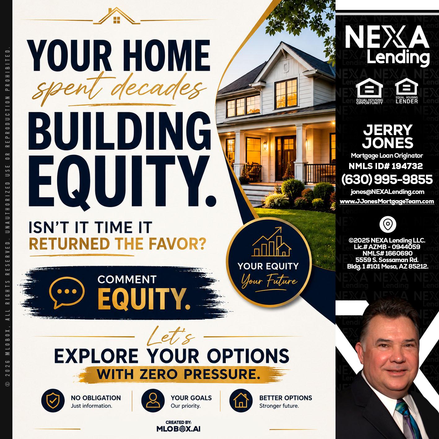 building equity - Jerry Jones -Mortgage Loan Originator