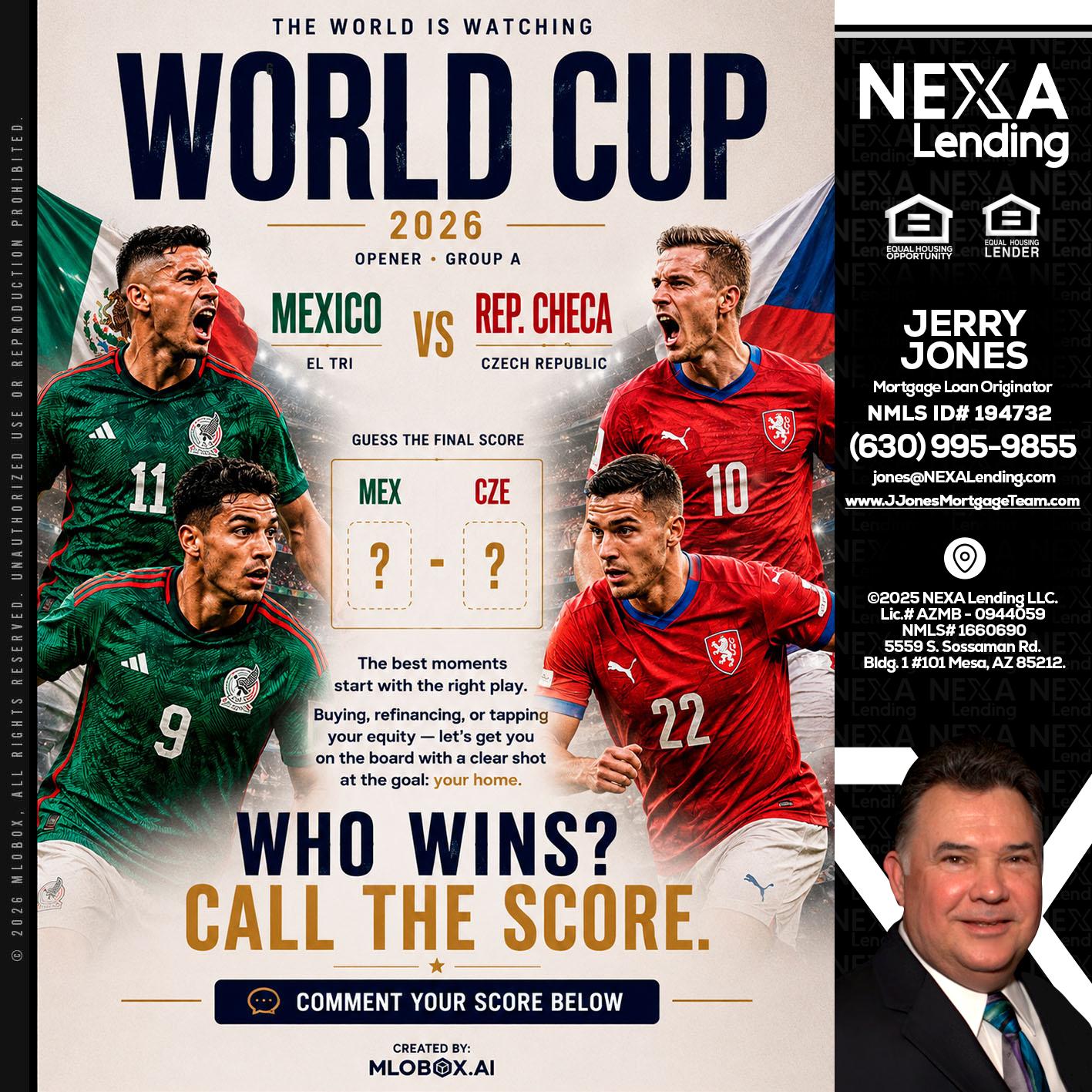WORLD CUP 2026 - Jerry Jones -Mortgage Loan Originator