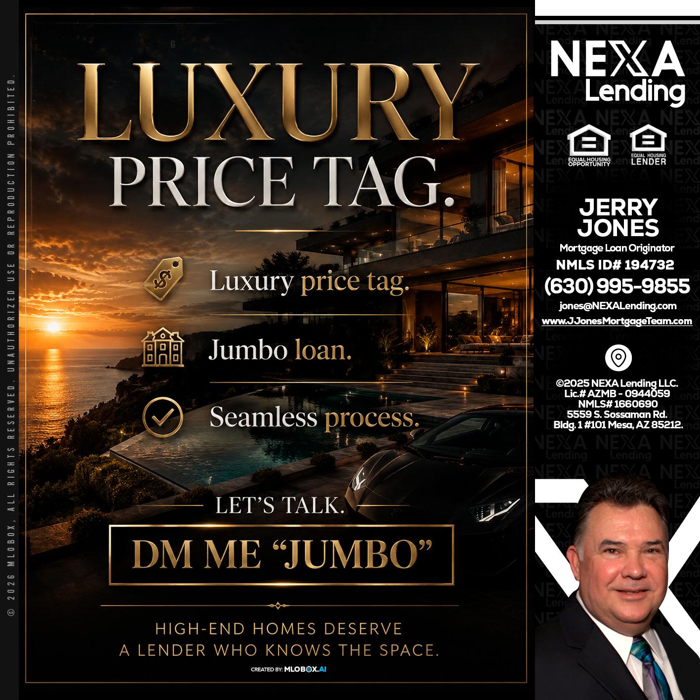 LUXURY PRICE - Jerry Jones -Mortgage Loan Originator