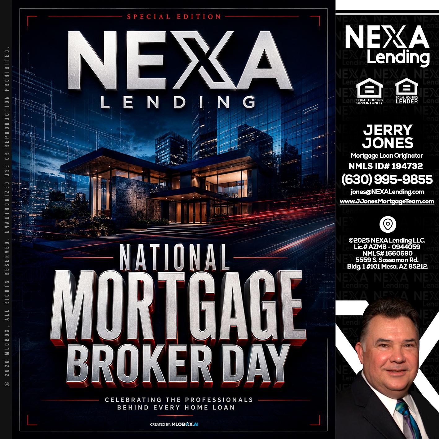 NATIONAL MORTGAGE BROKER DAY - Jerry Jones -Mortgage Loan Originator
