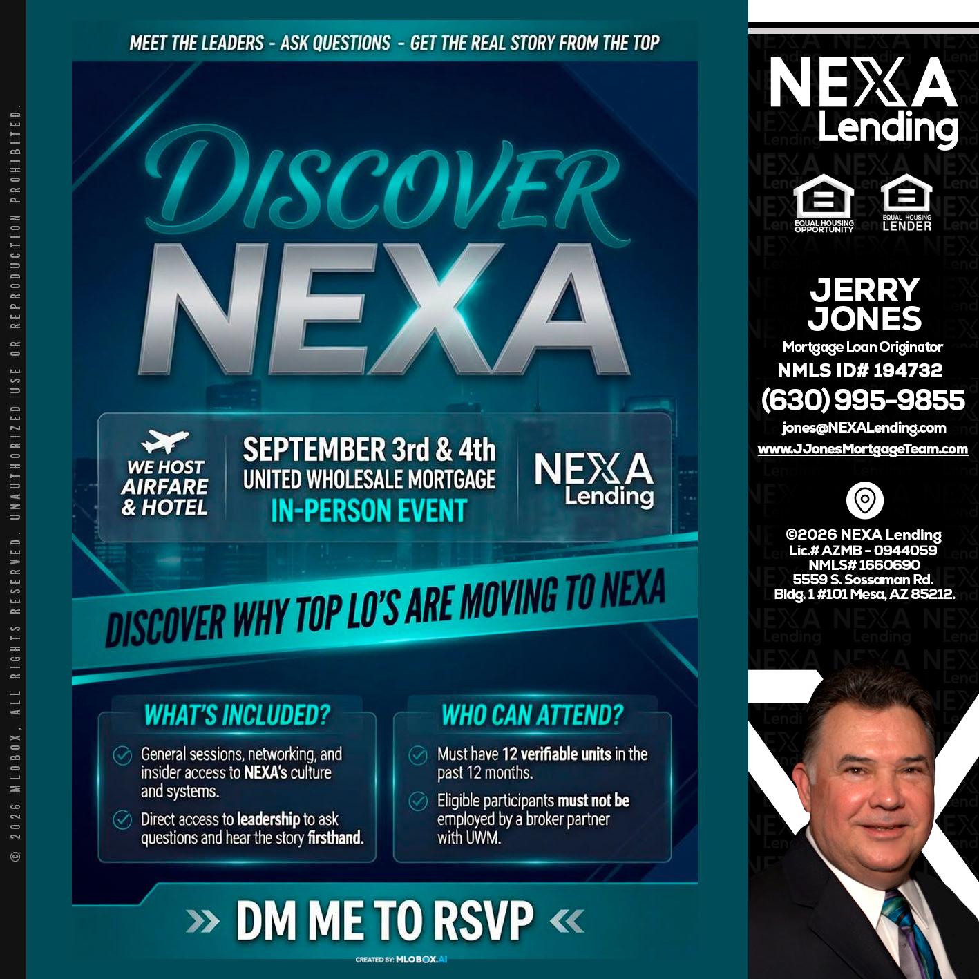 DISCOVER NEXA - Jerry Jones -Mortgage Loan Originator