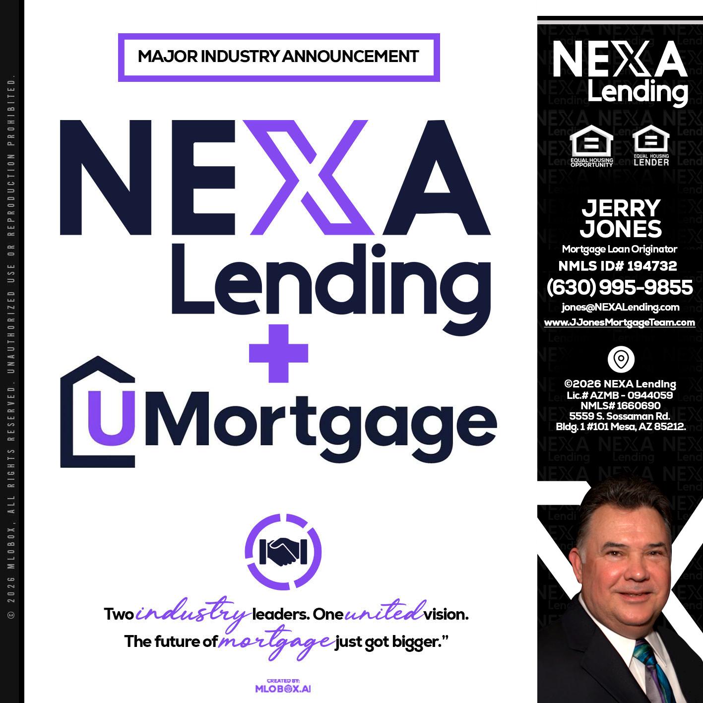 NEXA LENDING U MORTGAGE - Jerry Jones -Mortgage Loan Originator