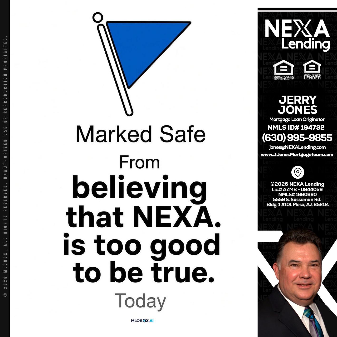 MARKED SAFE - Jerry Jones -Mortgage Loan Originator