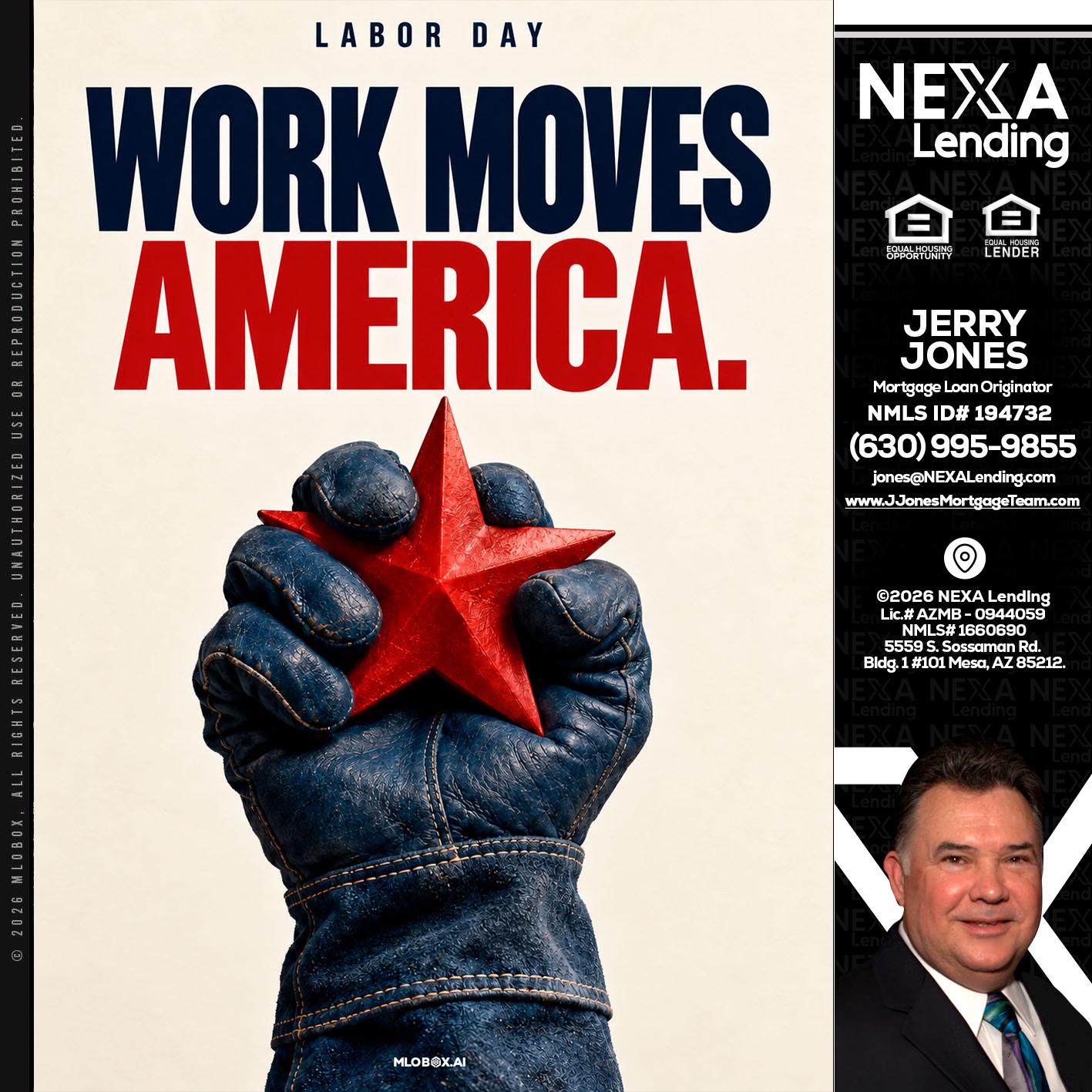 WORKS MOVES AMERICA - Jerry Jones -Mortgage Loan Originator