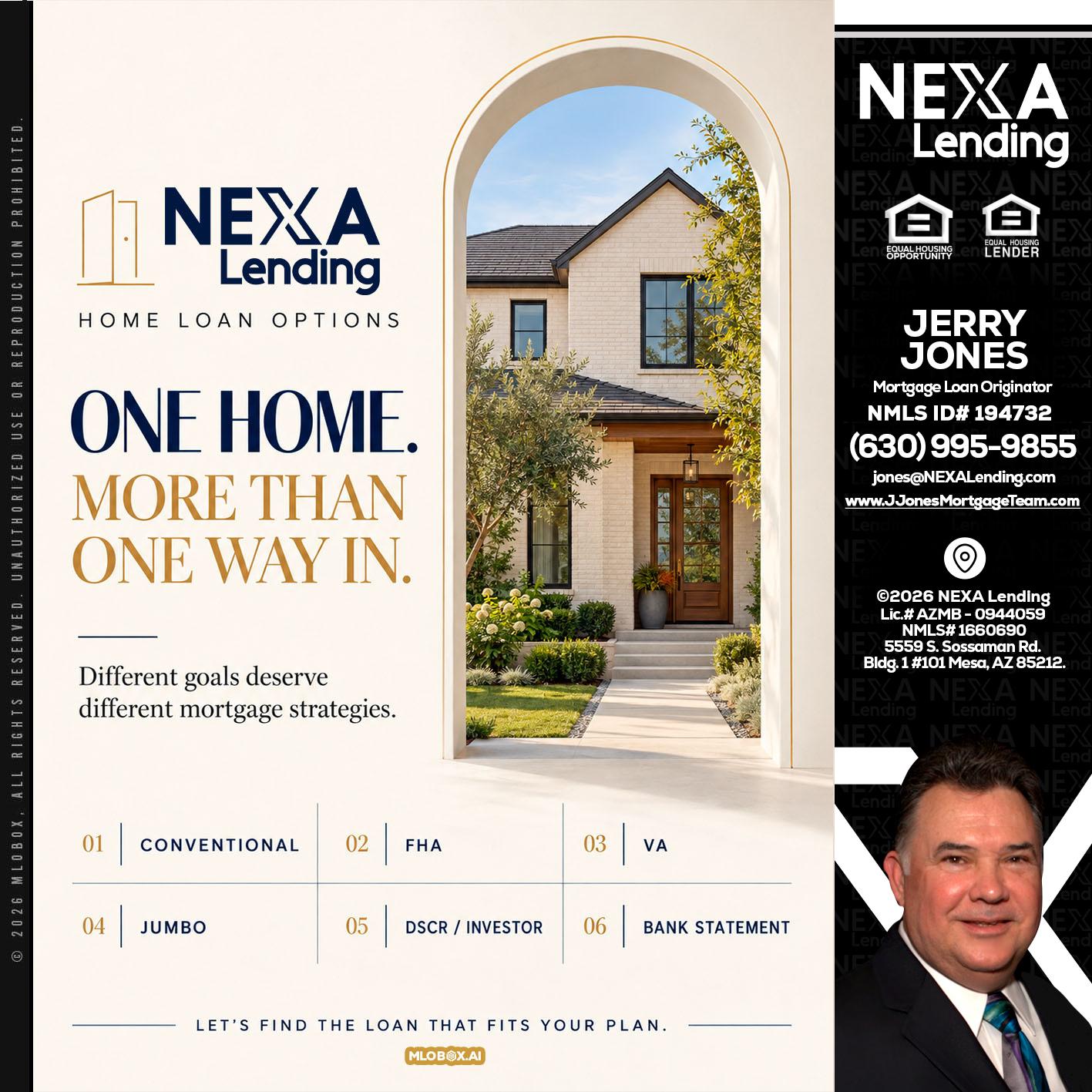 ONE HOME - Jerry Jones -Mortgage Loan Originator
